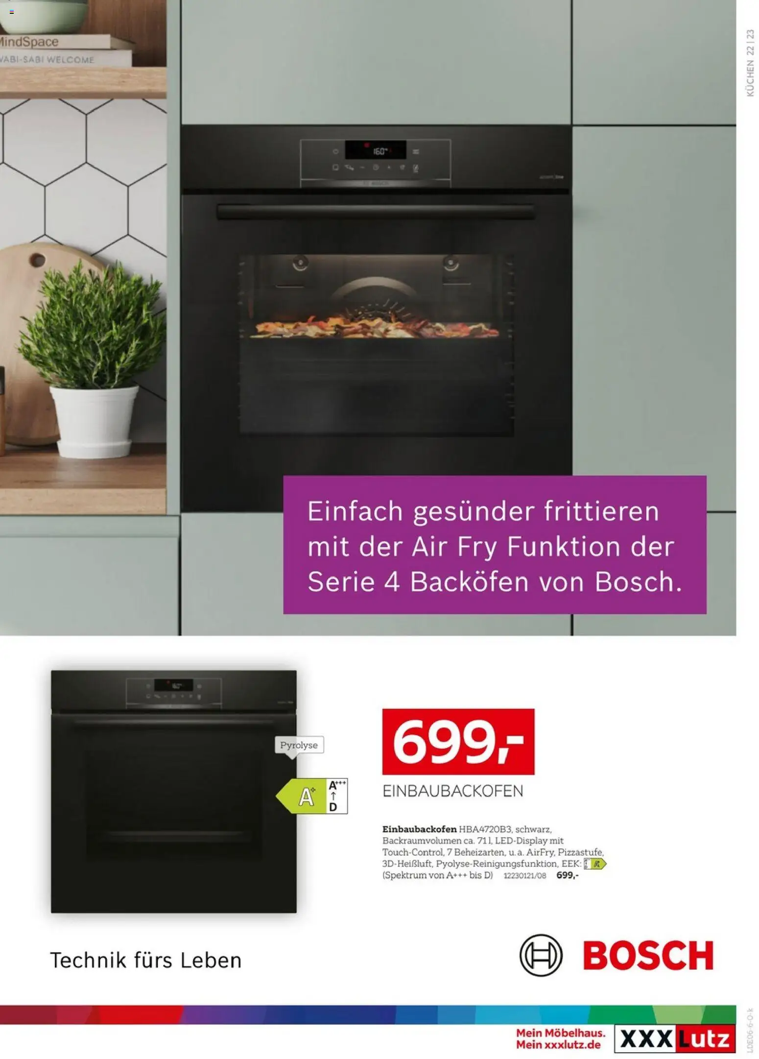 XXXLutz Küchenwelt – gültig ab 06.06.2026 | Seite: 23 | Produkte: Bosch, Backofen, Kuchen