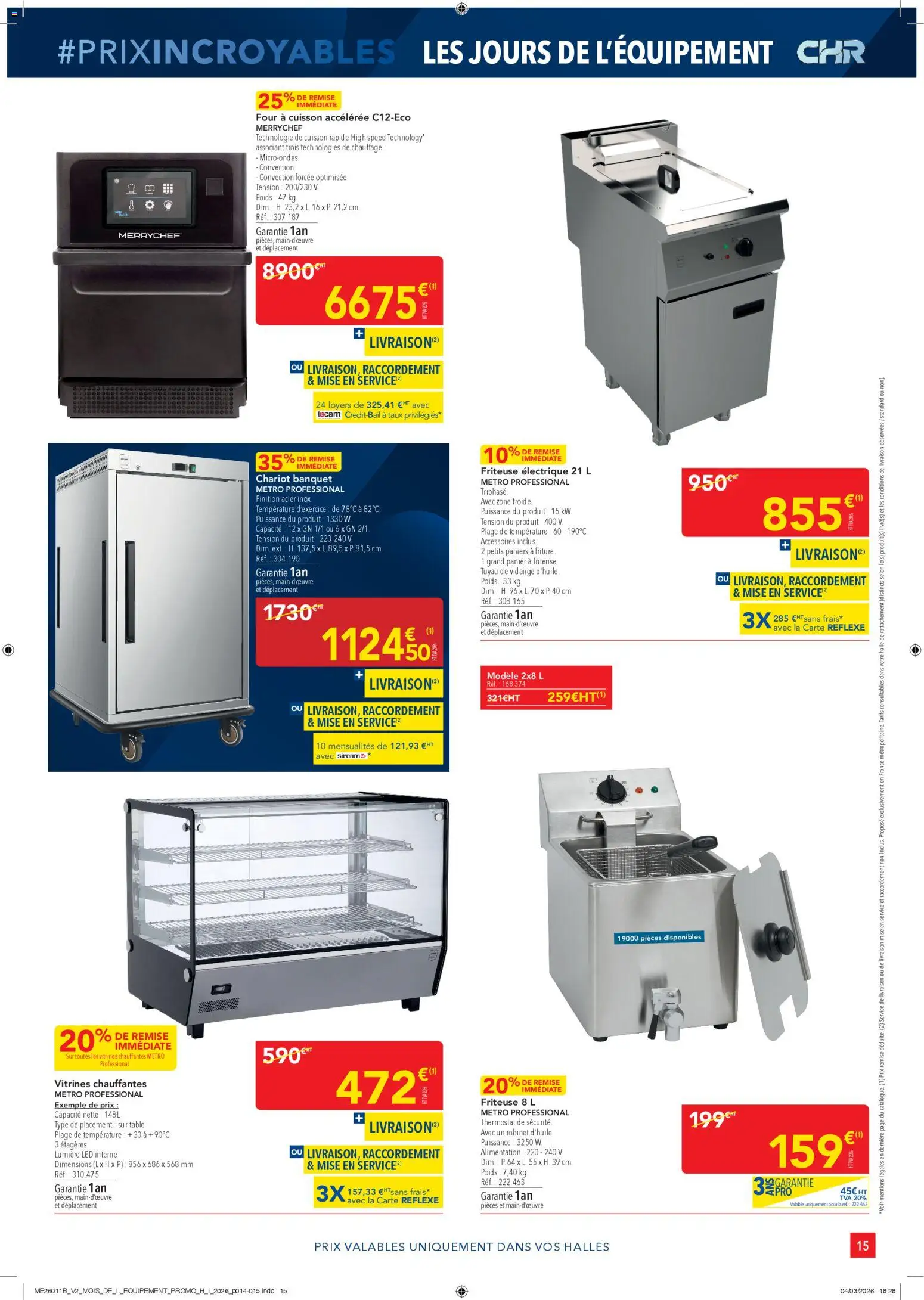 {H1} | Page: 15 | Produits: Friteuse électrique, Four, Robinet, Poids