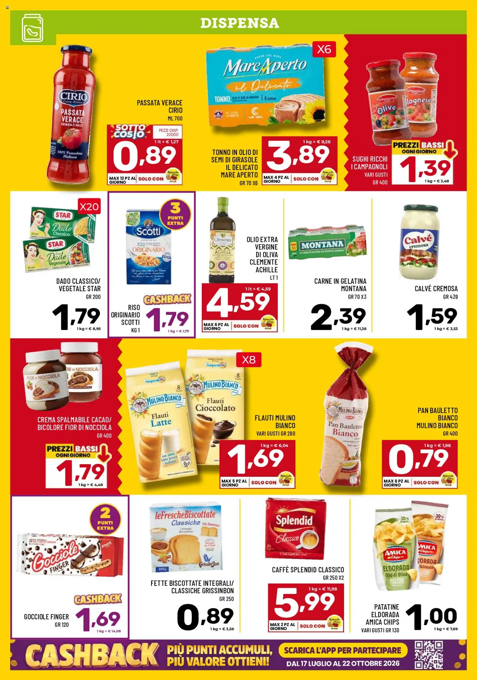 Volantino Il Centesimo del 22/09/2026 | Pagina: 8 | Prodotti: Caffè, Patatine, Olive, Olio di Oliva
