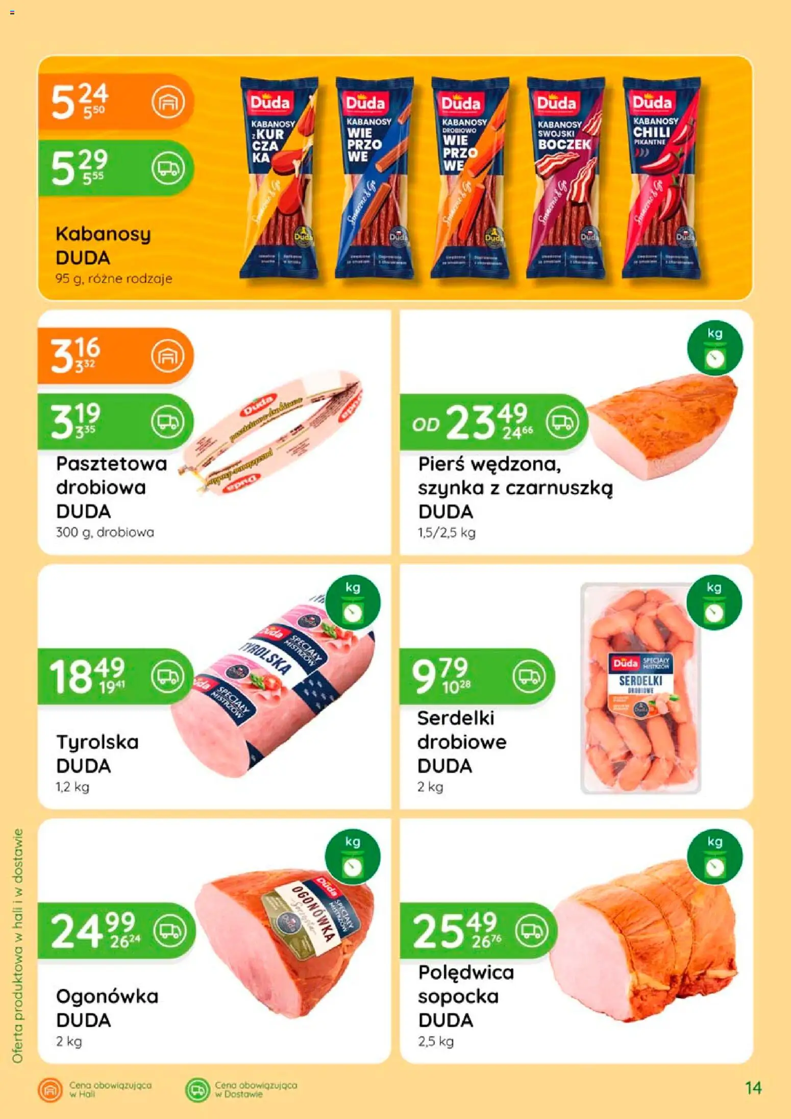 Eurocash gazetka - Katalog Wędlin od 06.08.2026 | Strona: 14 | Produkty: Czarnuszka, Specjały, Kabanosy, Szynka