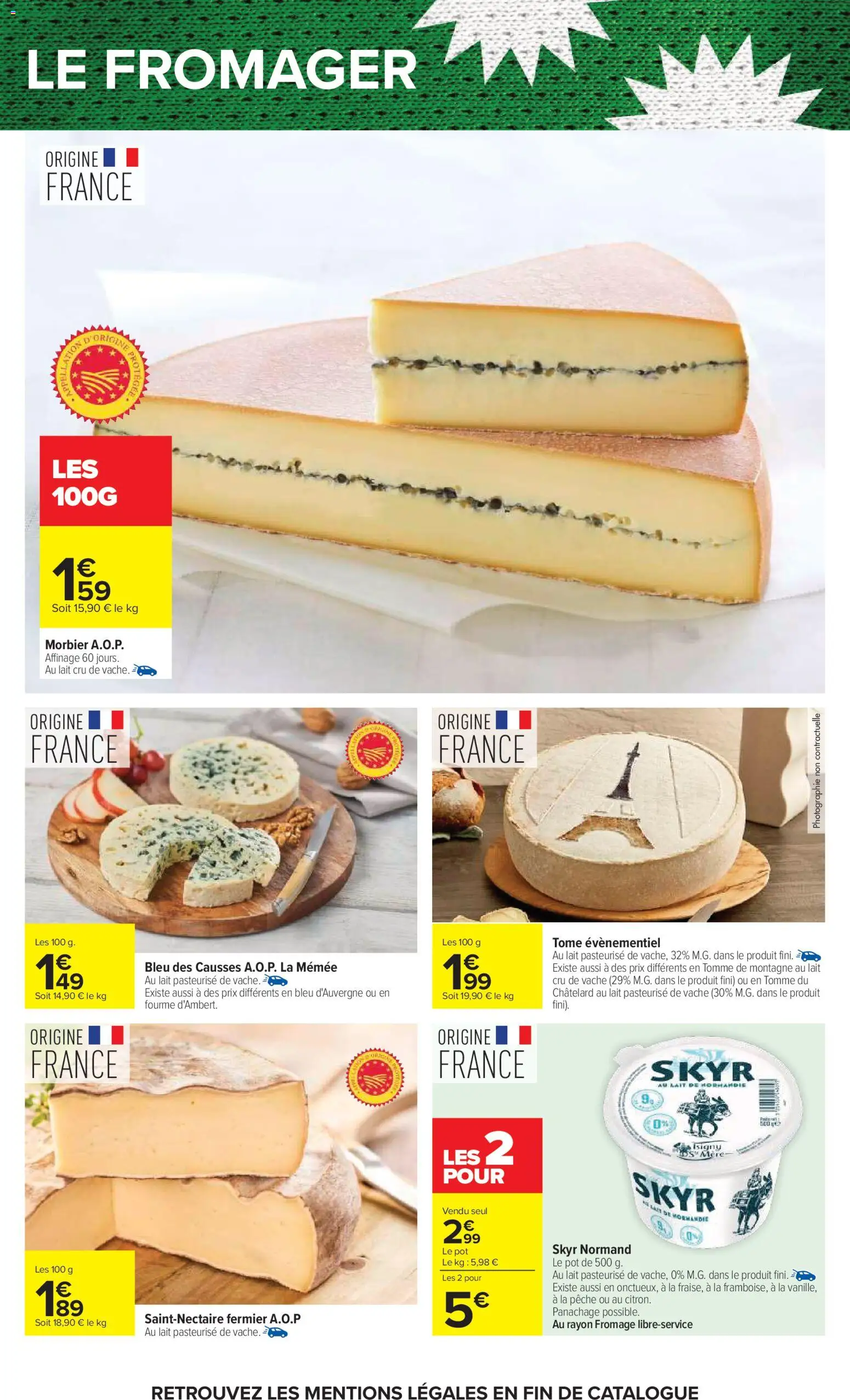 {H1} | Page: 39 | Produits: Pêche, Lait, Fromage, Skyr