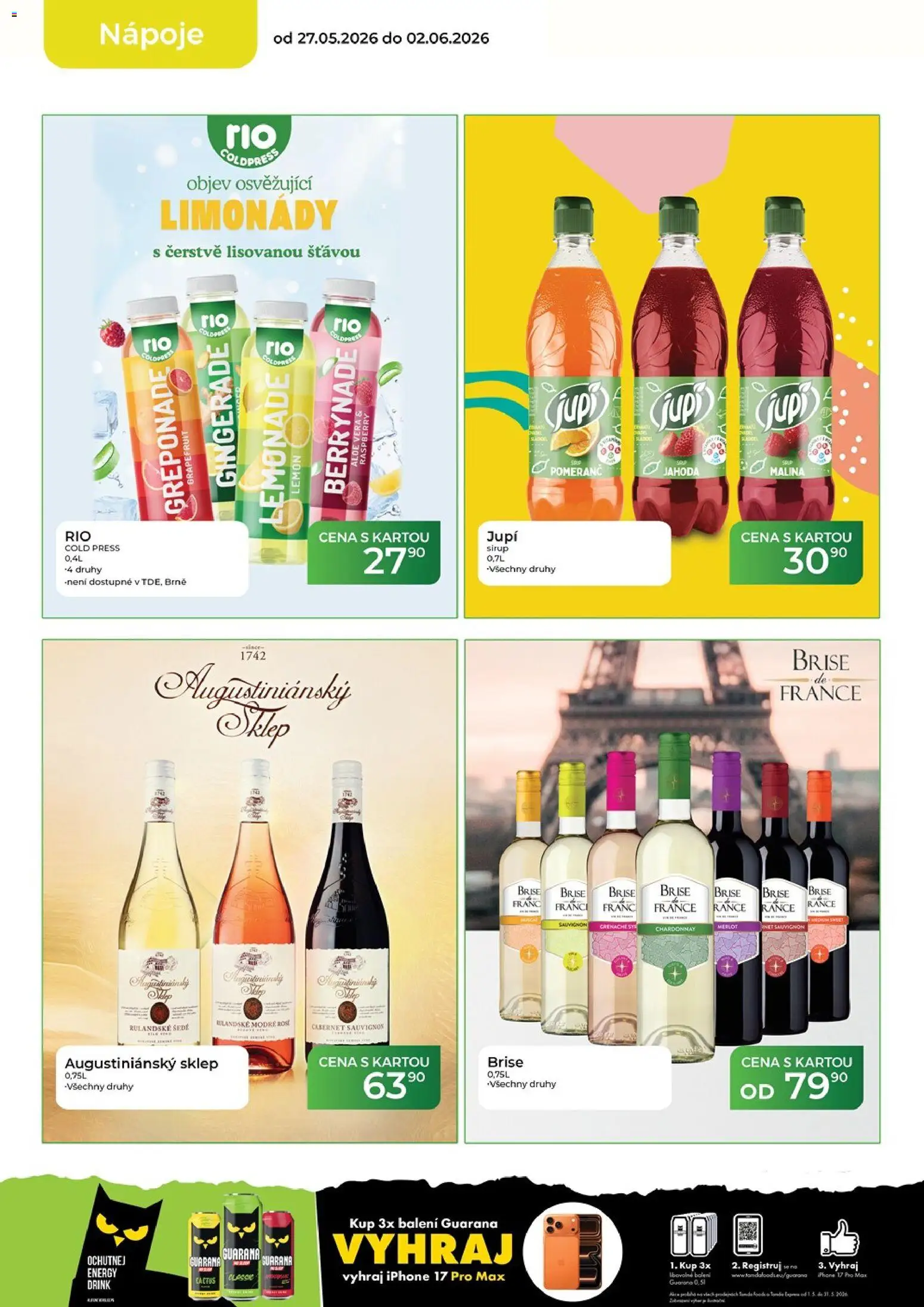 Tamda Foods leták od 27.05.2026 | Strana: 14 | Produkty: Merlot, Jupí, Cabernet Sauvignon, Aloe vera