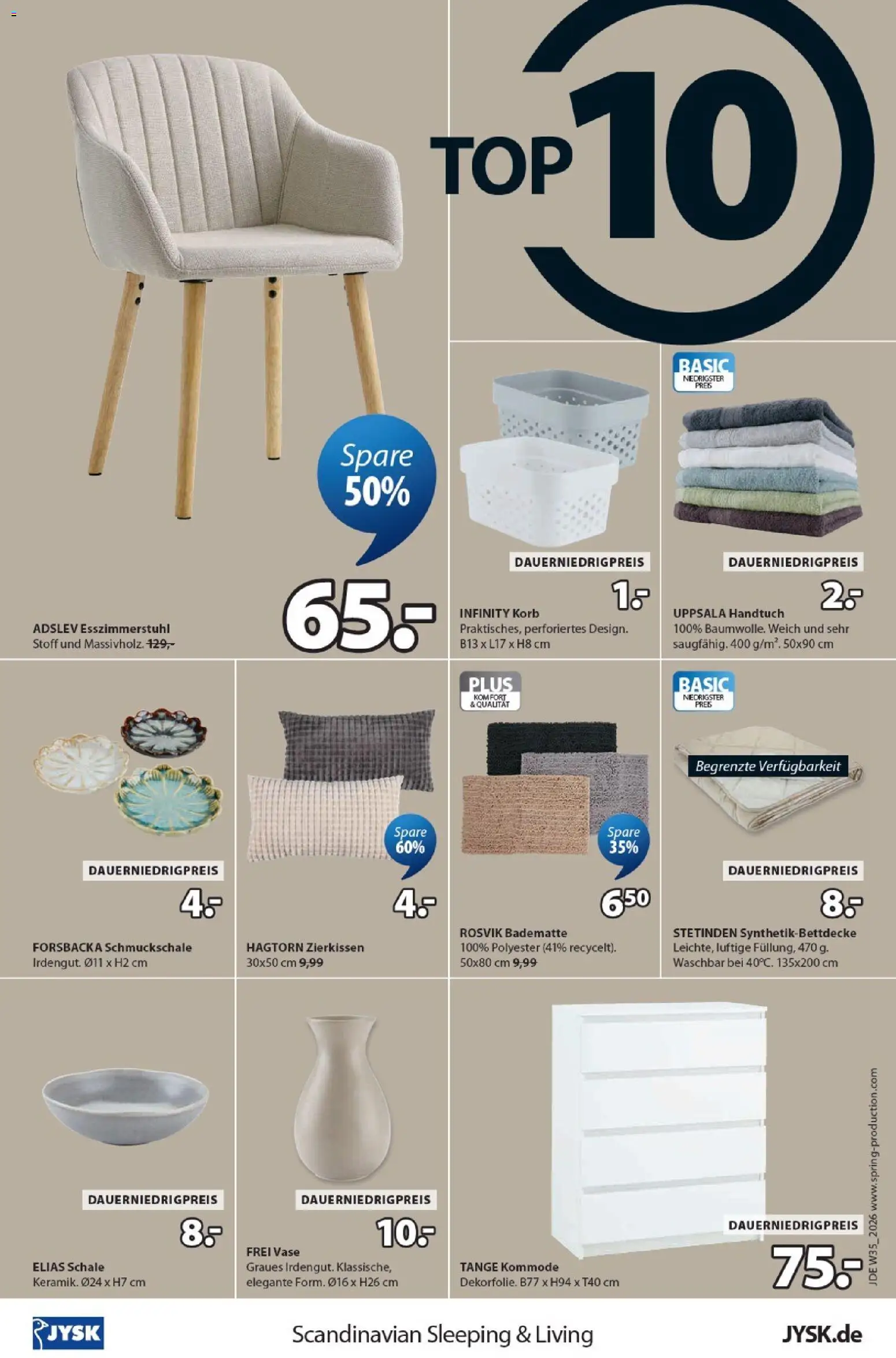 Prospekt JYSK – gültig ab 16.08.2026 | Seite: 12 | Produkte: Top, Kommode, Korb, Vase