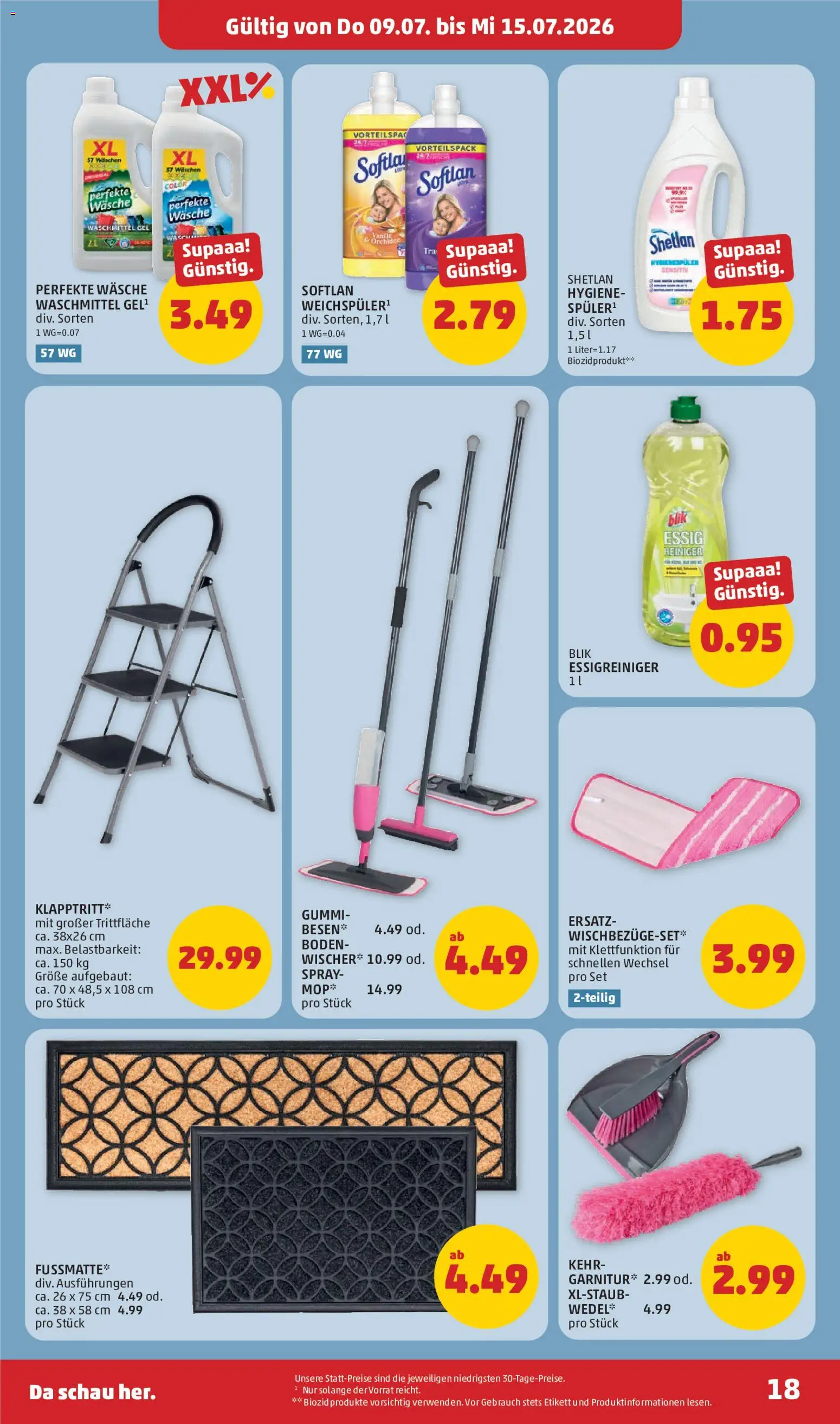 Penny Markt Flugblatt gültig ab 09.07.2026 | Seite: 18 | Produkte: Waschmittel