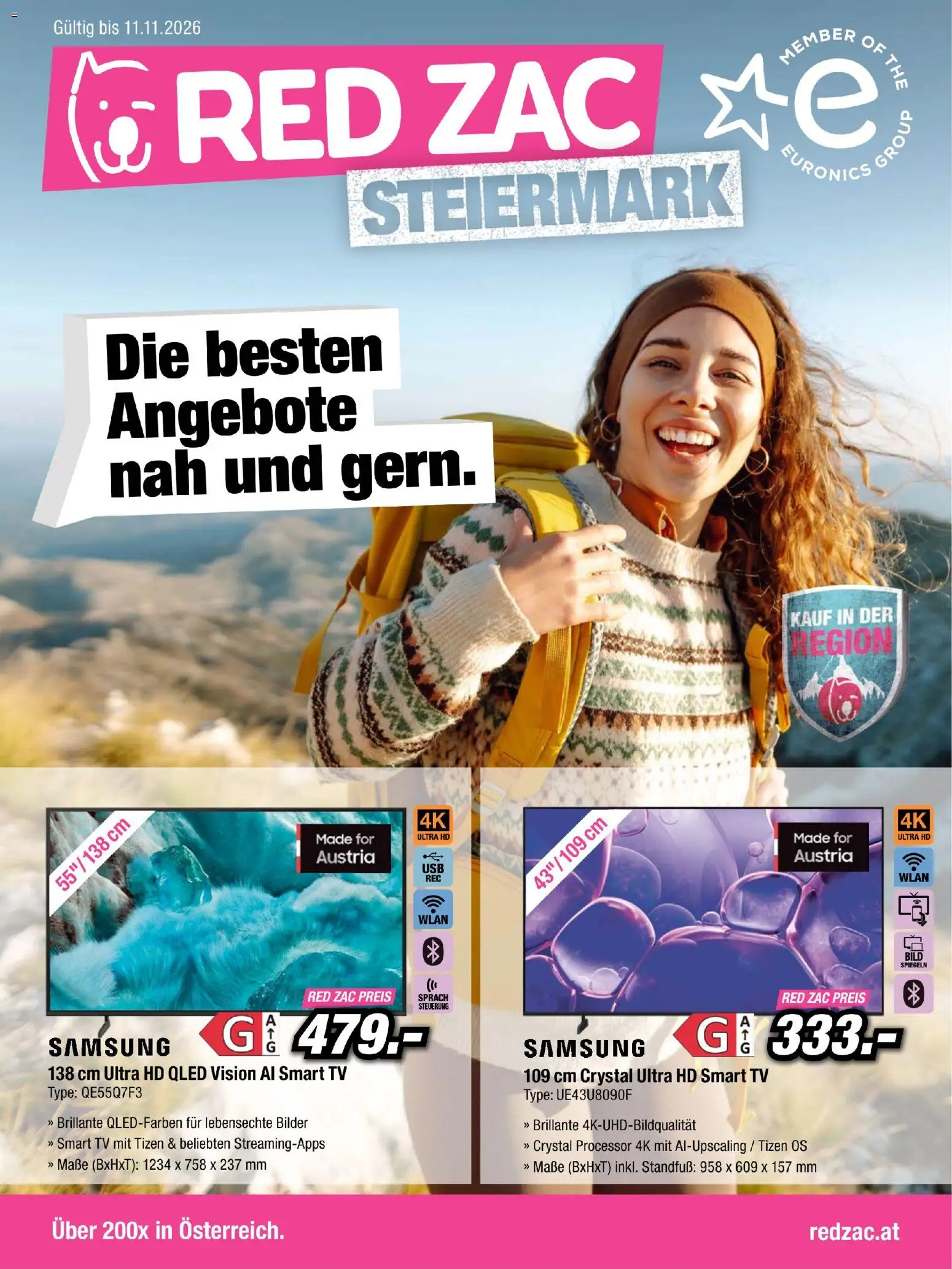 RED ZAC Steiermark gültig ab 25.10.2026 | Seite: 1 | Produkte: TV, Samsung