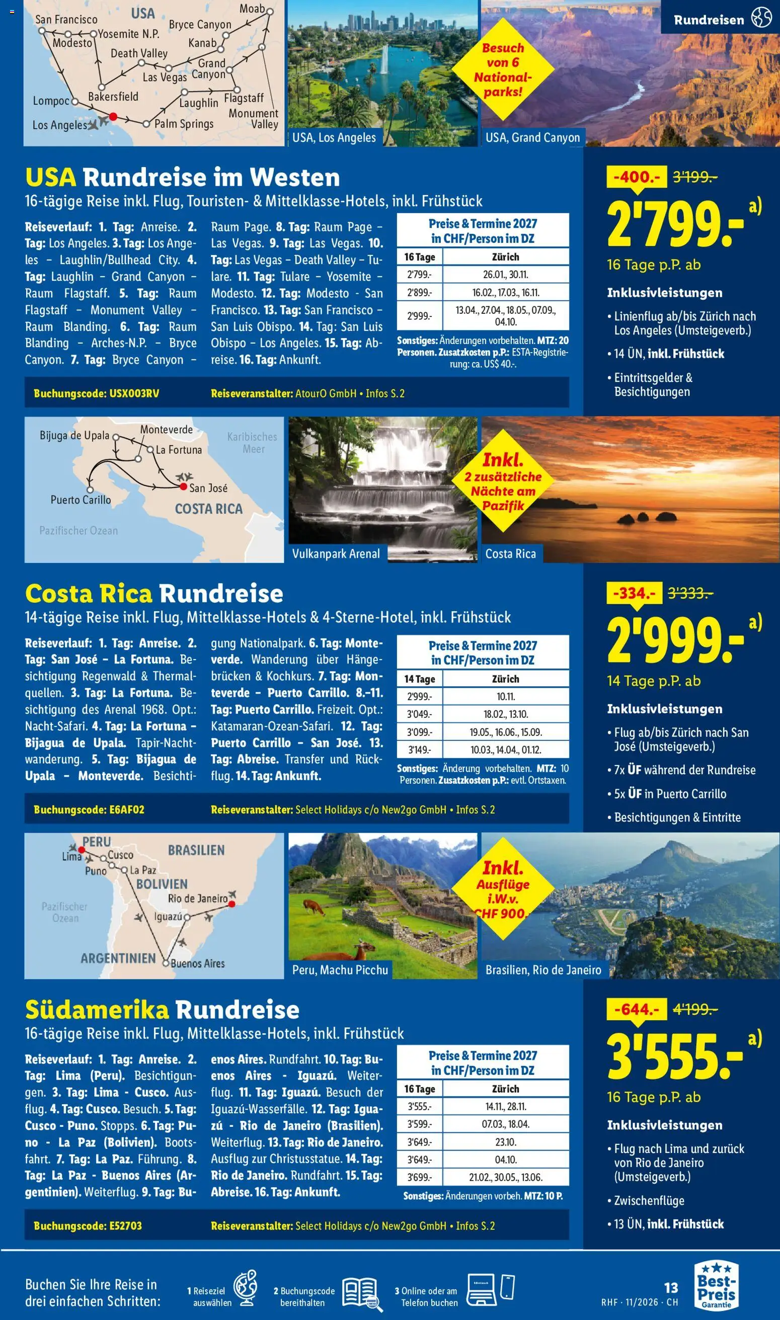 Lidl aktionen November Reise-Highlights – gültig ab 28.10.2026 | Seite: 13 | Produkte: Telefon