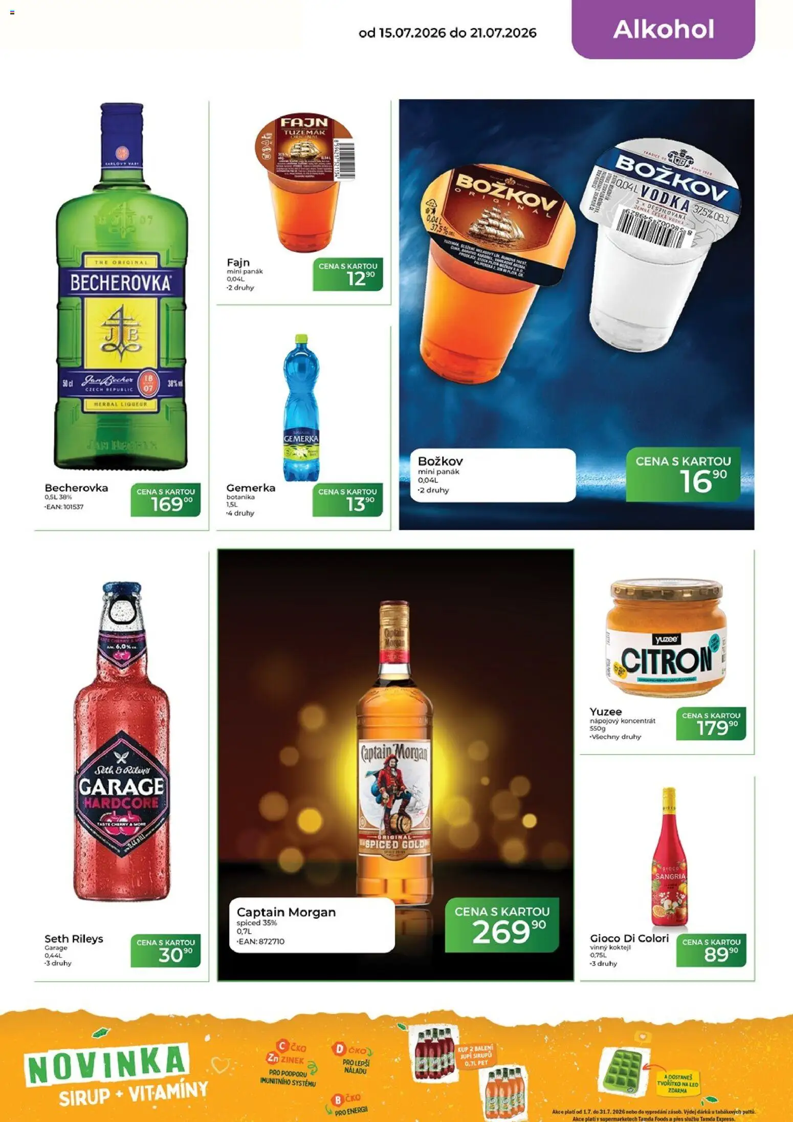 Tamda Foods leták od 15.07.2026 | Strana: 15 | Produkty: Morgan, Vitamíny, Tvořítko na led, Panák