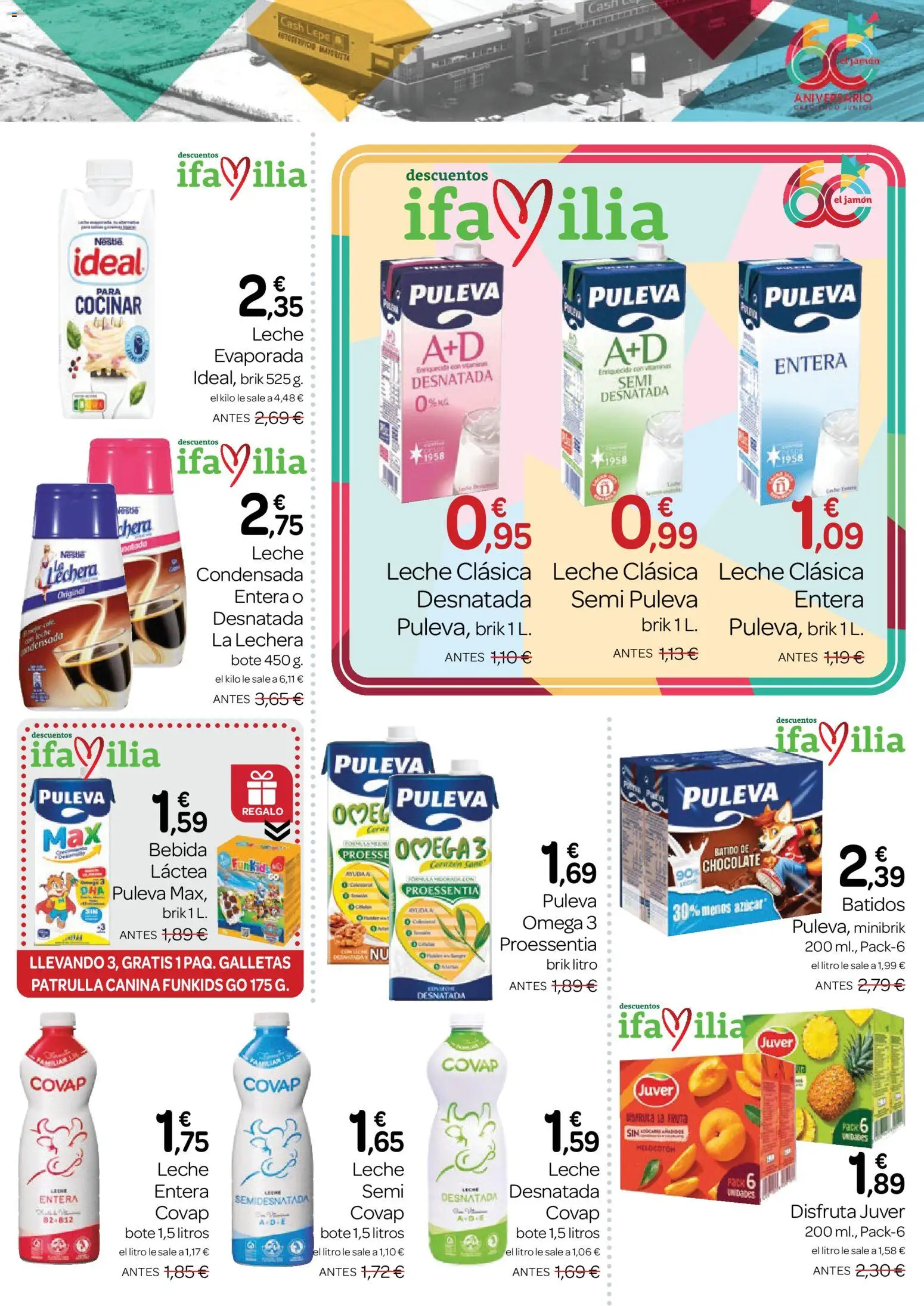 Supermercados El Jamón folleto │ válido desde el 27/08/2026 | Página: 19 | Productos: Leche entera, Omega, Fruta, Chocolate