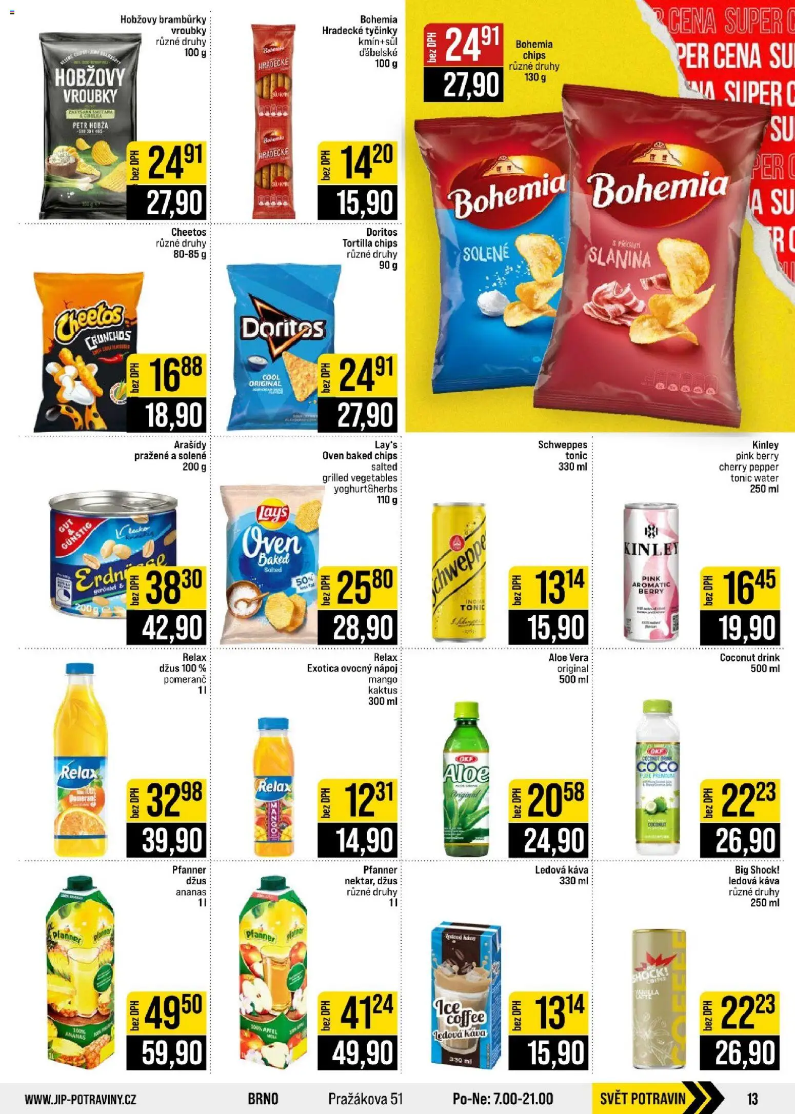 Jip leták - Cash & Carry od 14.10.2026 | Strana: 13 | Produkty: Ledová káva, Ananas, Tortilla, Slanina