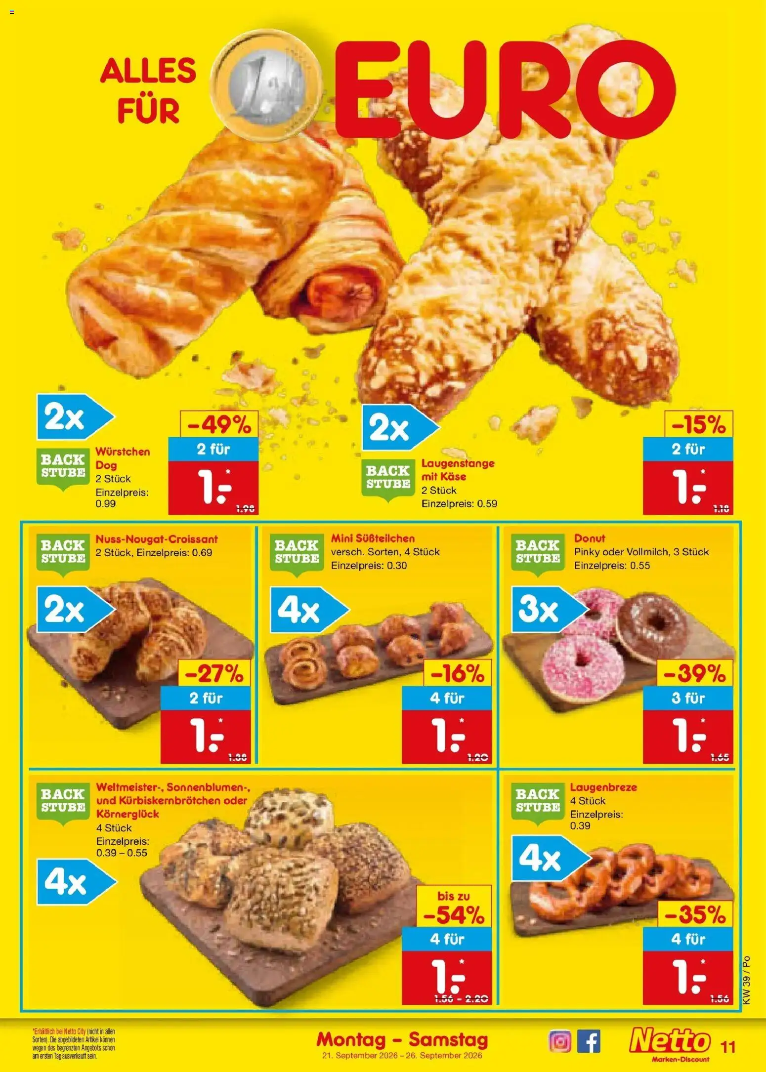 Netto Marken-Discount Prospekt Amberg – gültig ab 21.09.2026 | Seite: 17 | Produkte: Käse