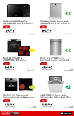 Media Markt Prospekt ab 06.07.2026 gültig | Seite: 3 | Produkte: Miele, AEG, Mikrowelle, Samsung