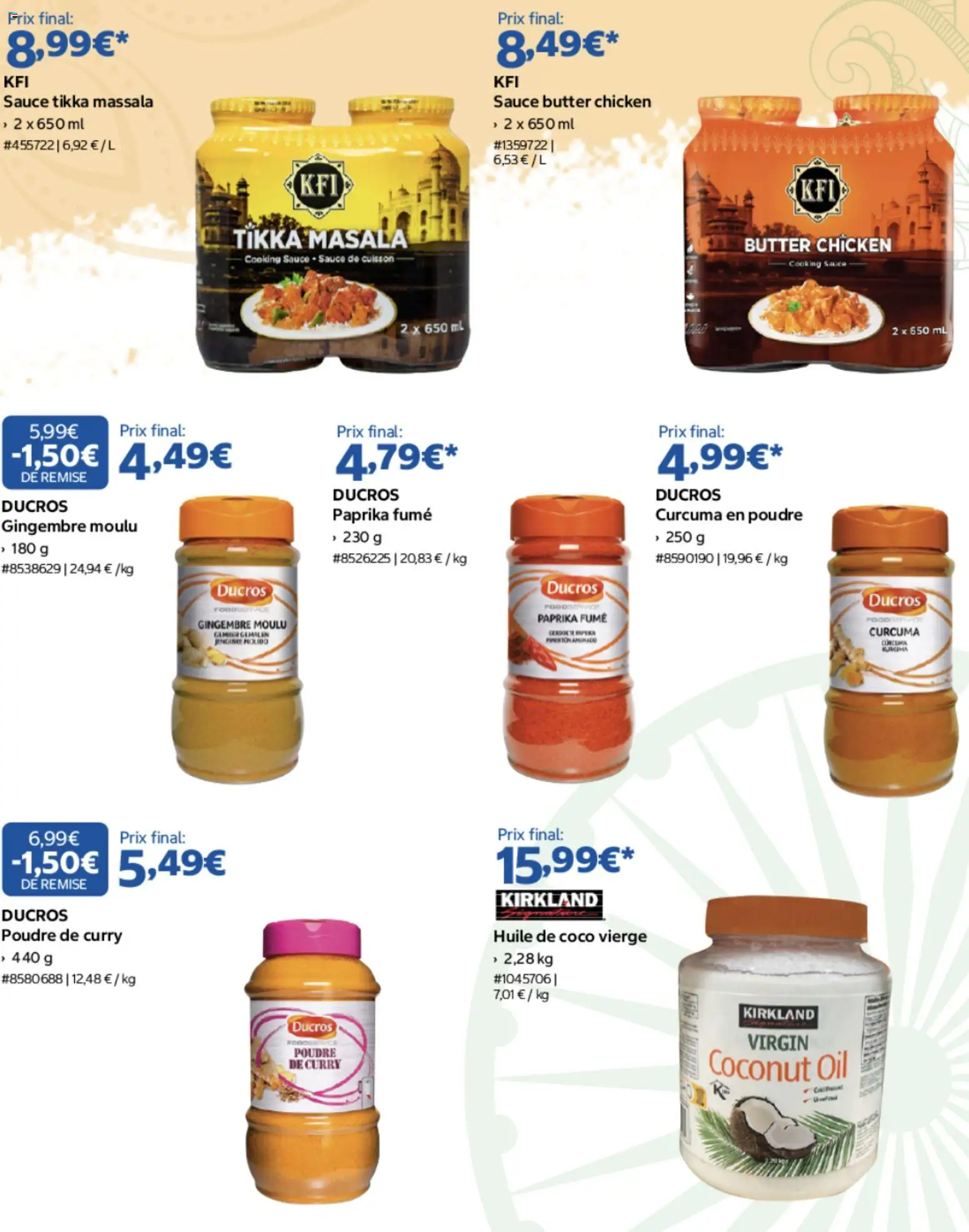 {H1} | Page: 2 | Produits: Curcuma, Poudre, Gingembre, Huile