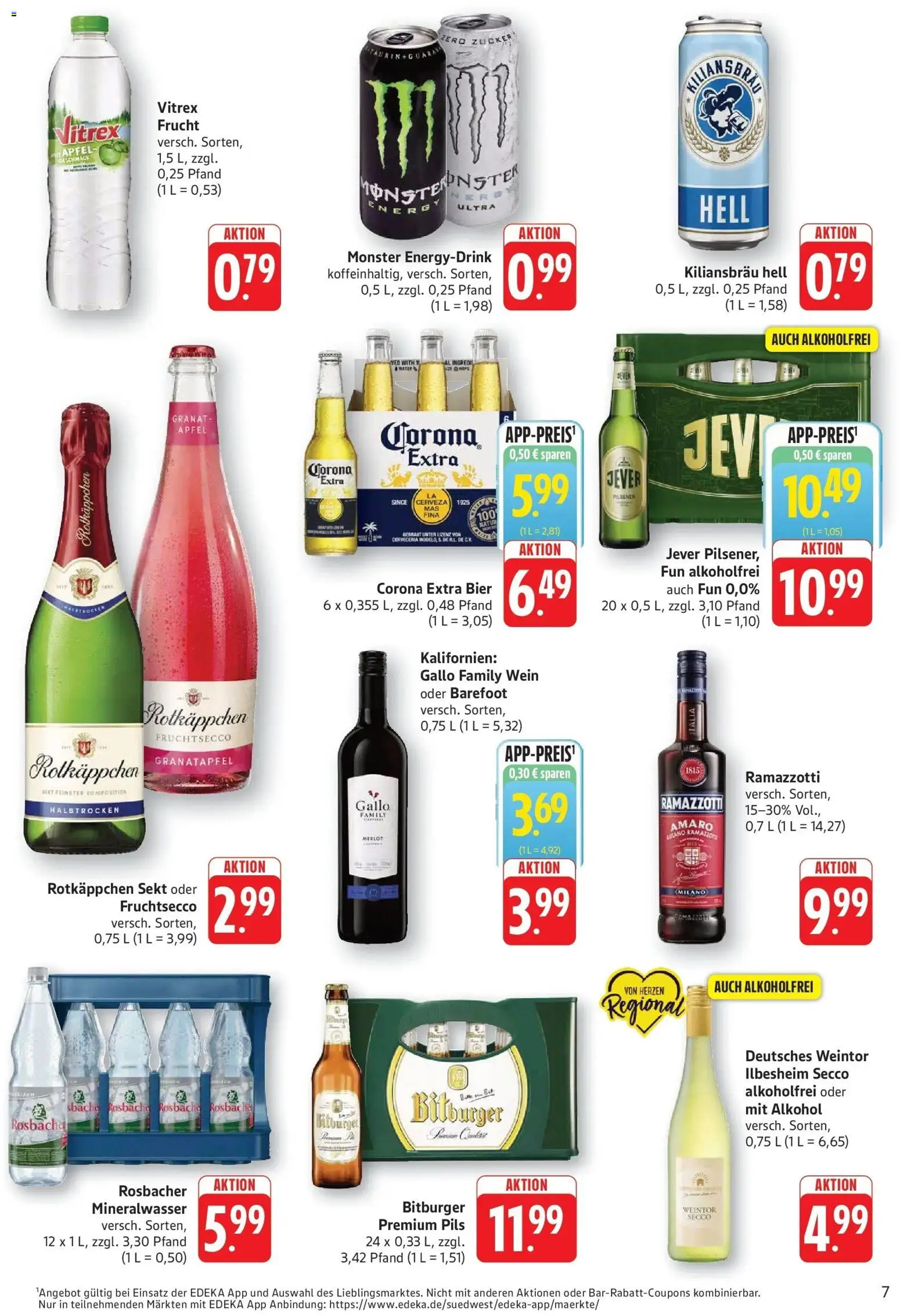 Edeka Prospekt Kröppen (ab 28.09.2026) » Angebote Online | Seite: 7 | Produkte: Rotkappchen sekt, Pils, Jever, Rotkäppchen