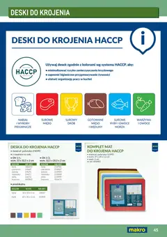 Pogląd oferty "Makro Gazetka - Profesjonalna Gastronomia" - ważna od 01.02.2026 | Strona: 45 | Produkty: Soki, Deska do krojenia, Warzywa, Owoce