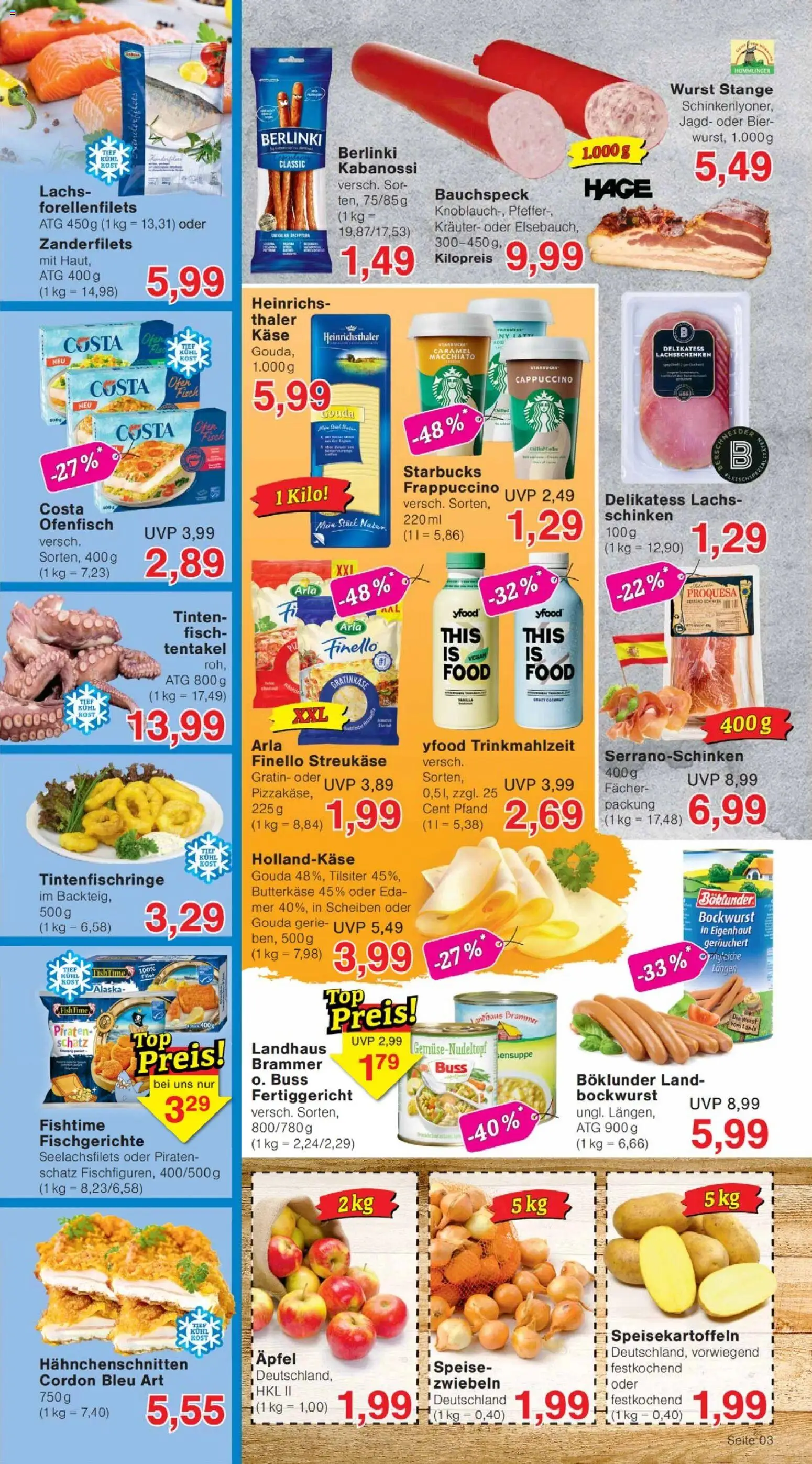Jawoll Prospekt – gültig ab 29.06.2026 | Seite: 3 | Produkte: Bier, YFood, Fisch, Wurst