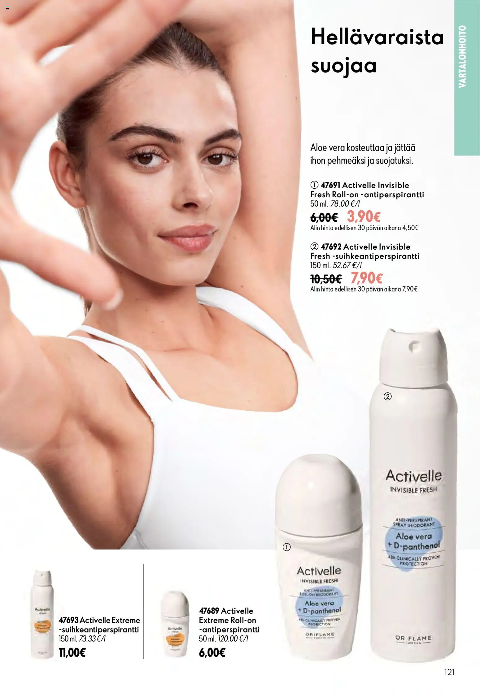 Oriflame tarjoukset – voimassa 16/09/2026 alkaen | Sivu: 121 | Tuotteet: Aloe Vera, Antiperspirantti