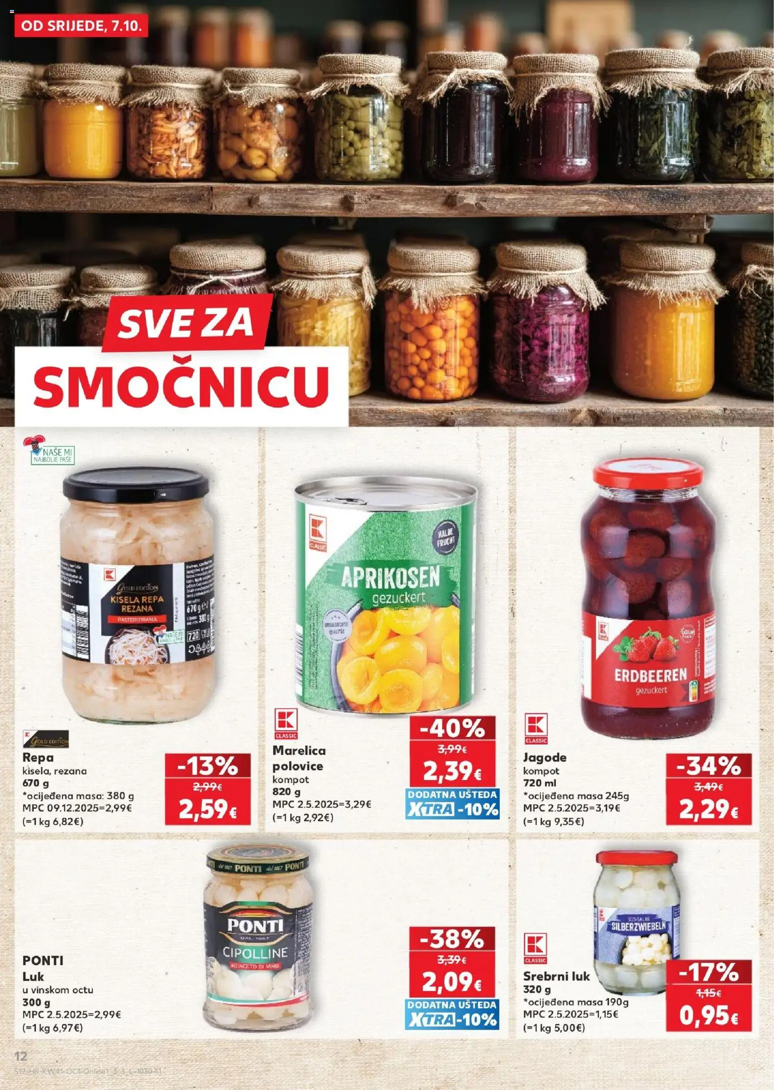 Kaufland katalog | vrijedi od 07.10.2026 | Stranica: 12 | Proizvodi: Repa, Jagode, Luk, Kompot