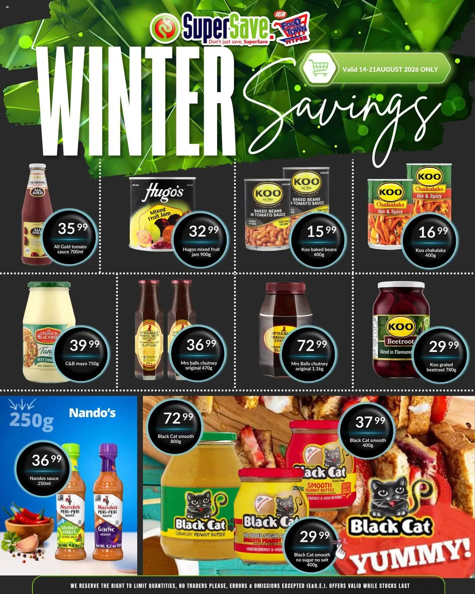 New Super Save catalogue – valid from 18/08/2026 | Page: 33 | Products: Jam, Baked beans, Butter, Peanut butter