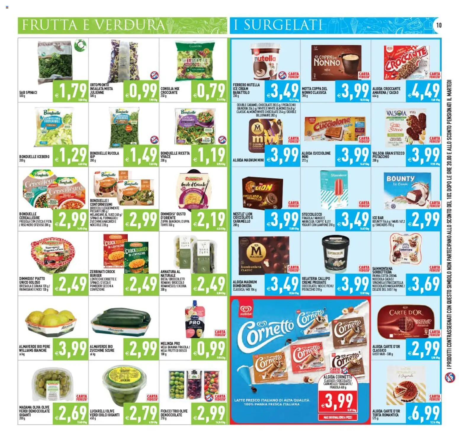 Volantino PIM Supermercati del 08.05.2026 | Pagina: 10 | Prodotti: Crema, Yogurt, Lenticchie, Cacao