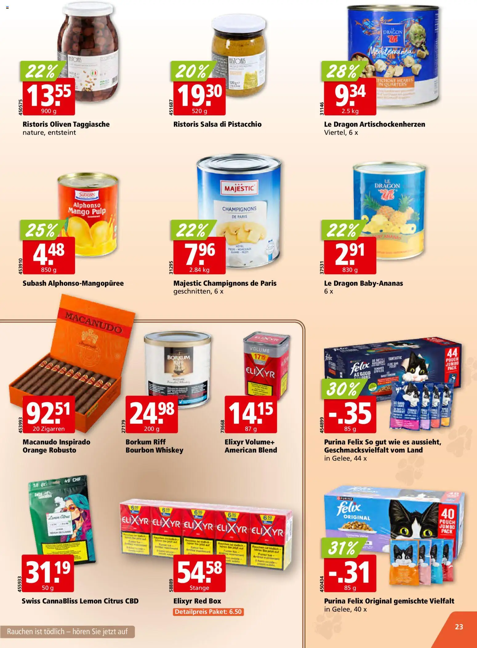 Aligro aktionen Chavannes, Matran, Genf, Sitten – gültig ab 12.10.2026 | Seite: 23 | Produkte: Box, Ananas, Bourbon, Mango