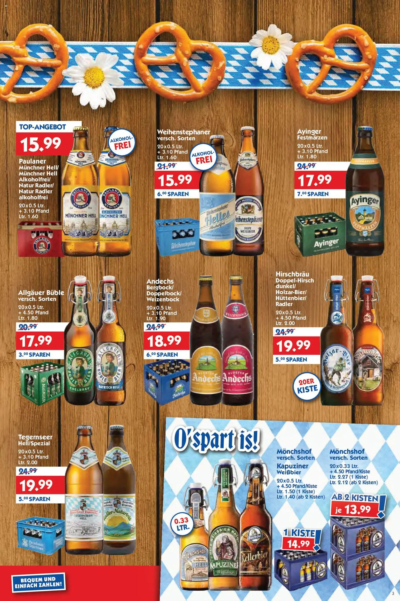 HOL’AB! Prospekt – gültig ab 31.08.2026 | Seite: 3 | Produkte: Bier, Radler, Alkohol, Paulaner