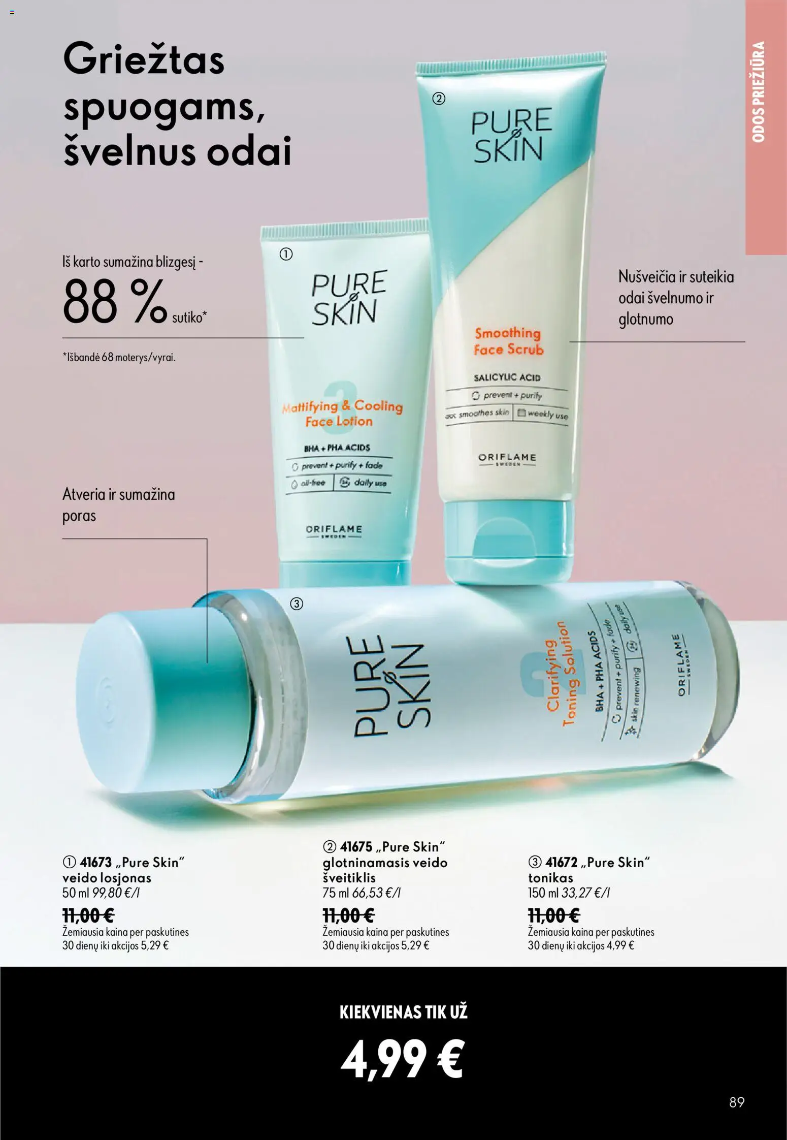 Oriflame akcijos nuo 2026.07.15 | Puslapis: 89 | Prekių: Tonikas, Šveitiklis