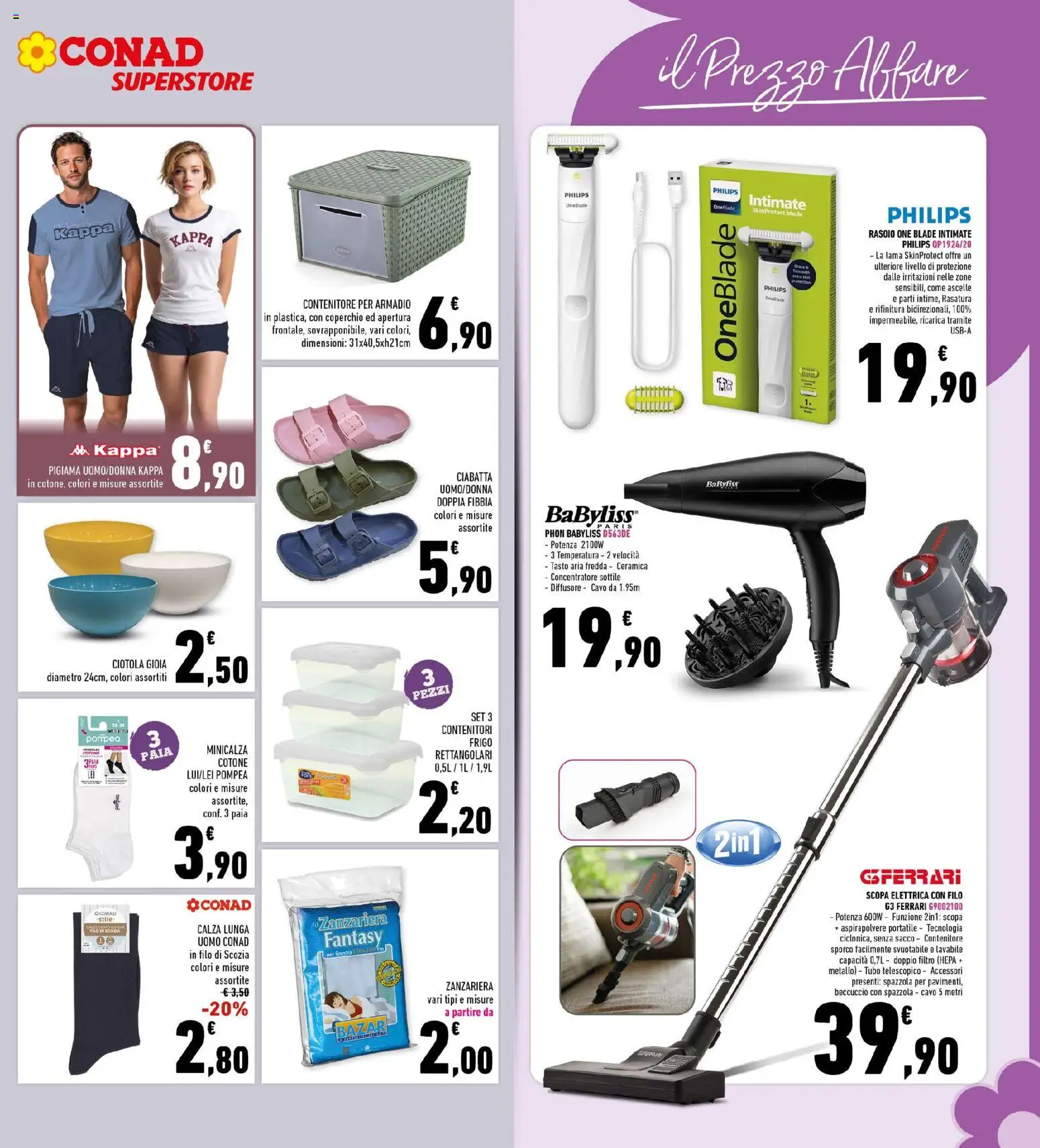 Volantino Conad del 06.05.2026 | Pagina: 25 | Prodotti: Tubo, Scopa, Cavo, Contenitore
