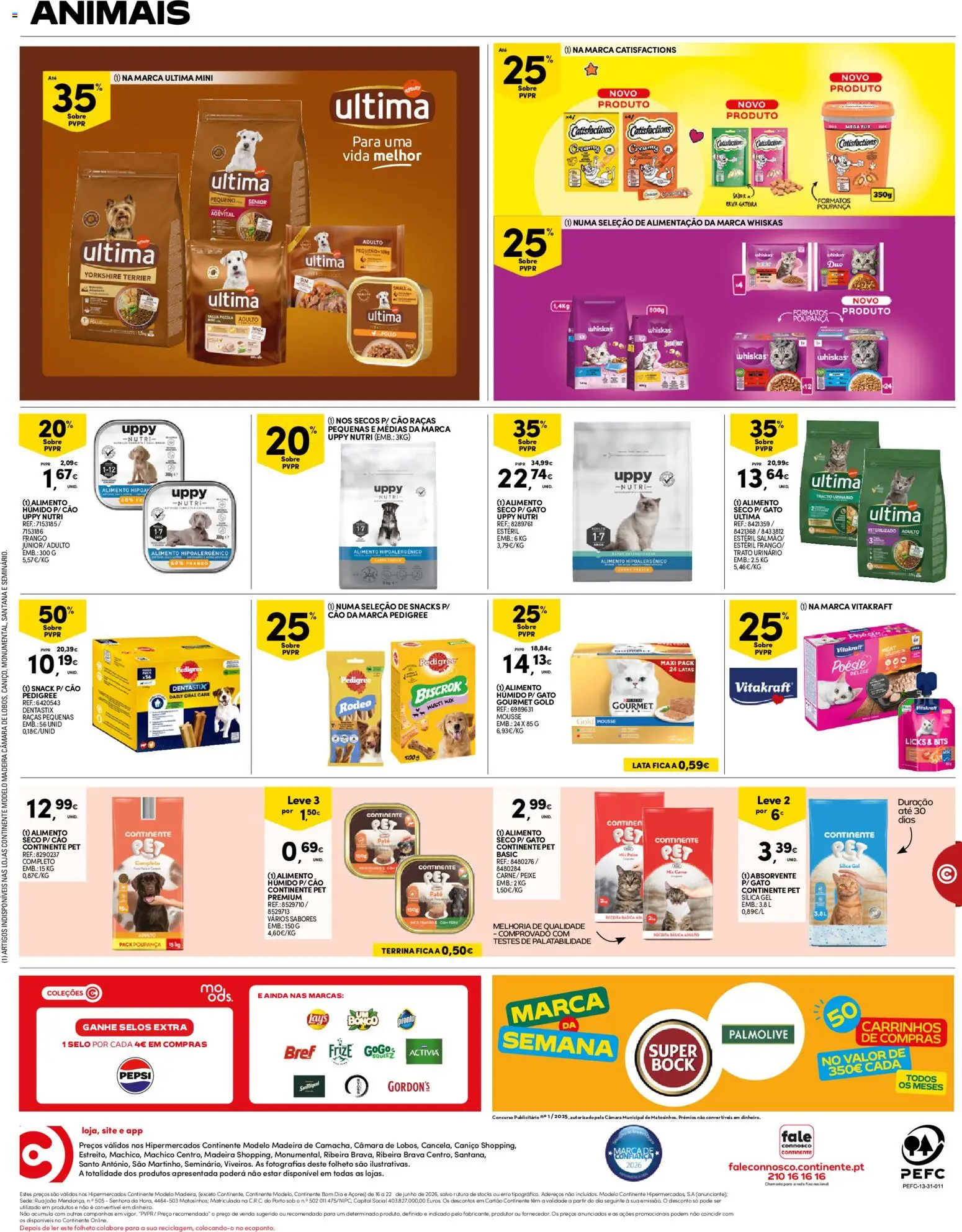 Continente Madeira │ válido de 16.06.2026 | Página: 16 | Produtos: Frango, Peixe