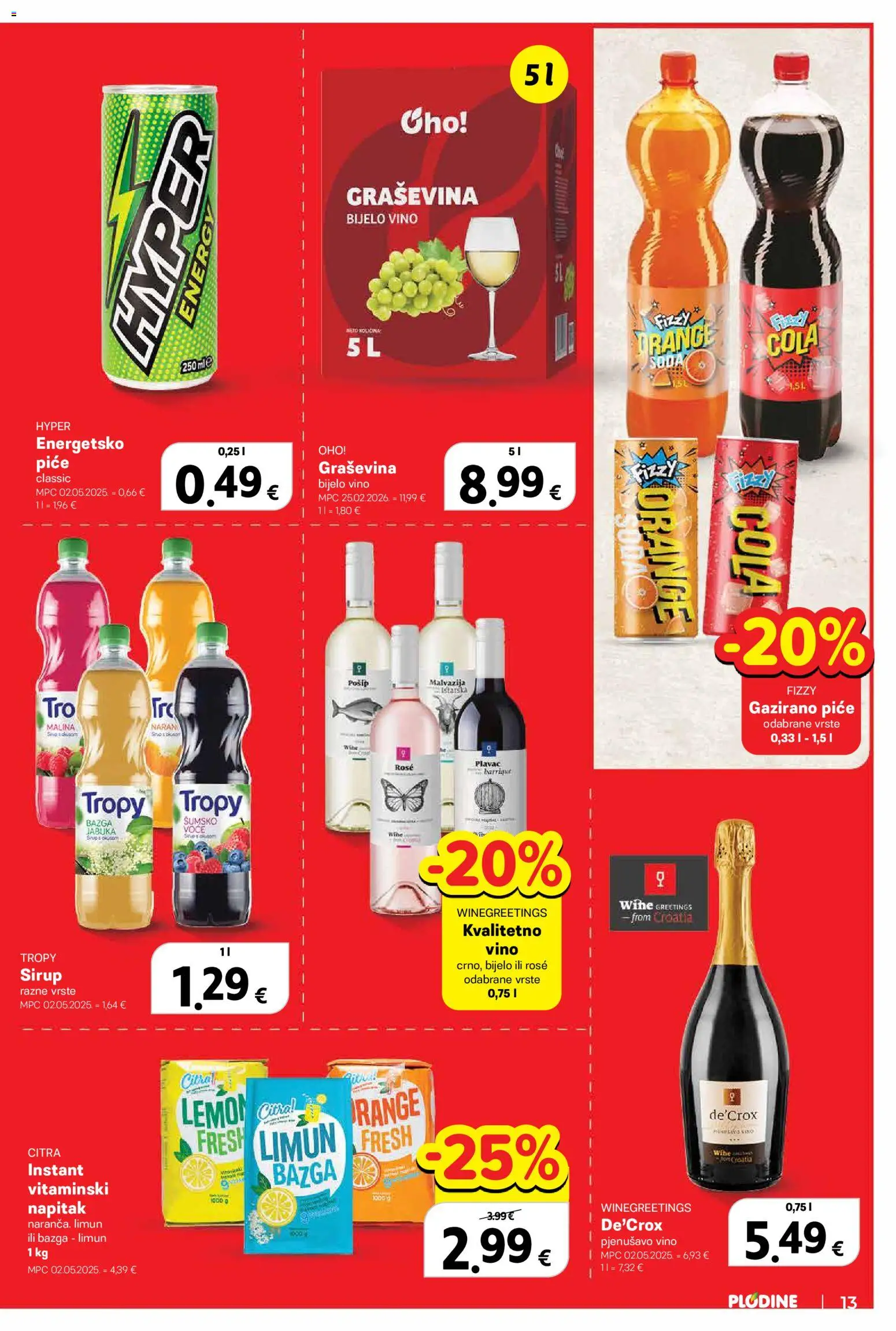 🛒 Plodine katalog od 📆 27.05.2026 ➤ Pogledaj akcije sada!🔥 | Hrvatska