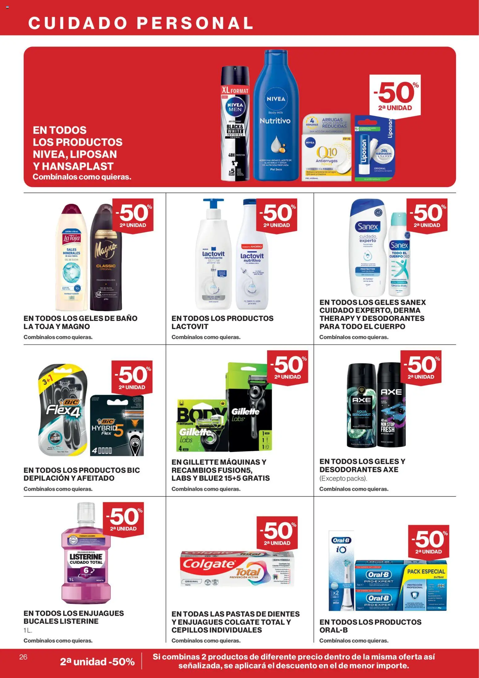 Supercor folleto │ válido desde el 10/09/2026 | Página: 26 | Productos: Crema, Crema de día, Agua, Ducha