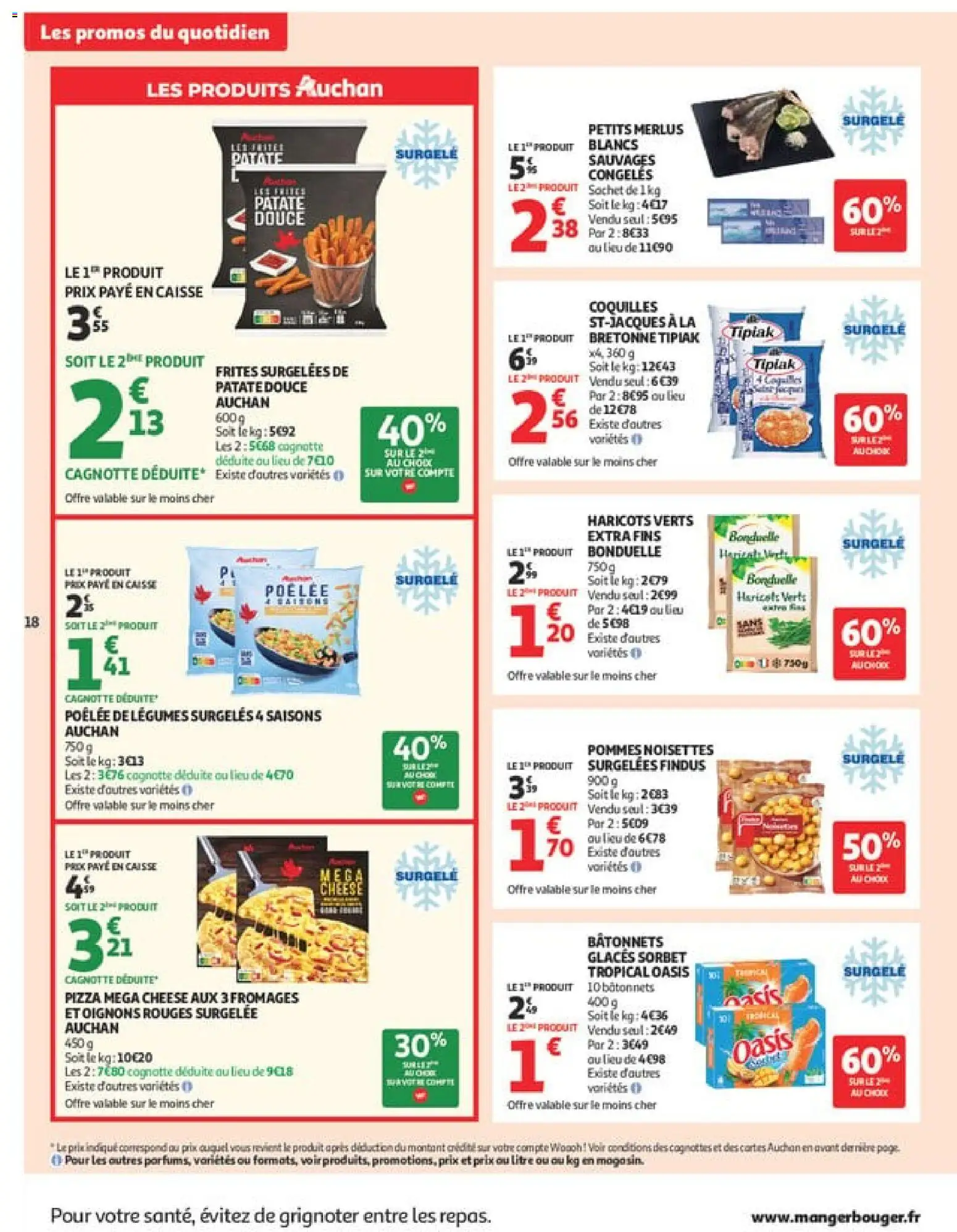 {H1} | Page: 18 | Produits: Glaces, Frites surgelées, Noisettes, Pommes