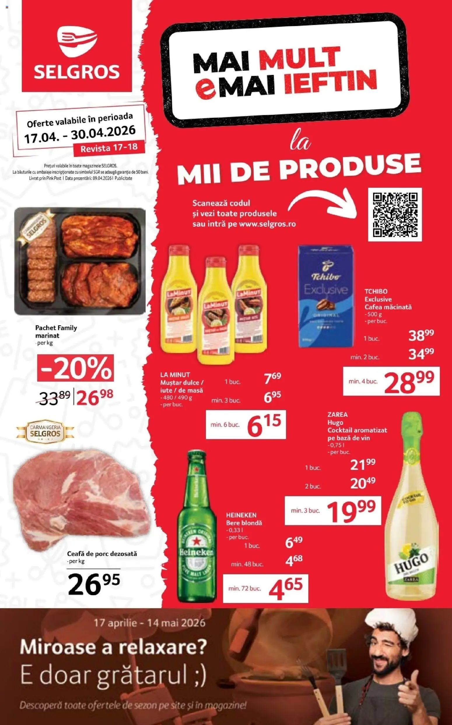 Noul catalog Selgros – valabil de la 17.04.2026 | Pagină: 1 | Produse: Masă, Vin, Cocktail, Muștar