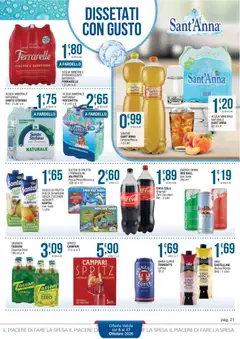 Anteprima del volantino Sidis volantino valido a partire dal 05/10/2026 | Pagina: 21 | Prodotti: Succo, Frutta, Acqua minerale, Coca Cola