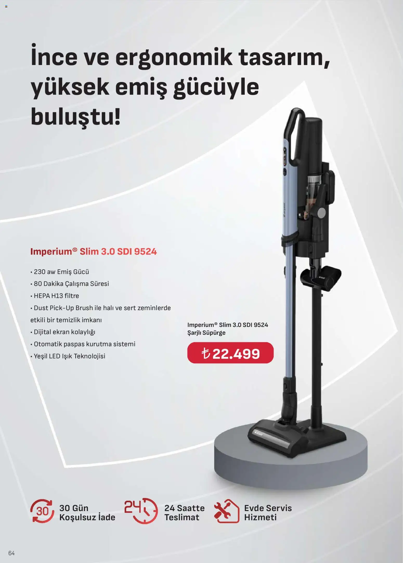 Arçelik Katalog - 01.04.2026 tarihinden itibaren geçerlidir | Sayfa: 64 | Ürünler: Halı, Paspas