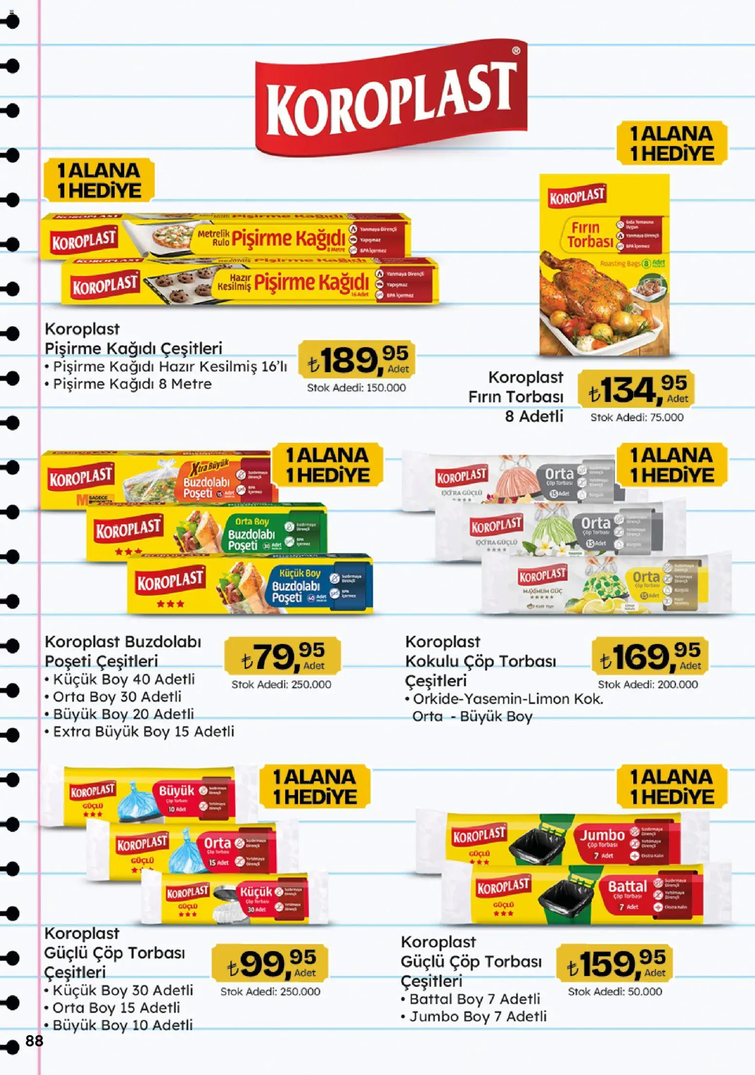 Migros Katalog - 5M Migroskop Dijital - 10 Eylül 2026 tarihinden itibaren geçerlidir | Sayfa: 88 | Ürünler: Çöp torbası, Buzdolabı, Fırın