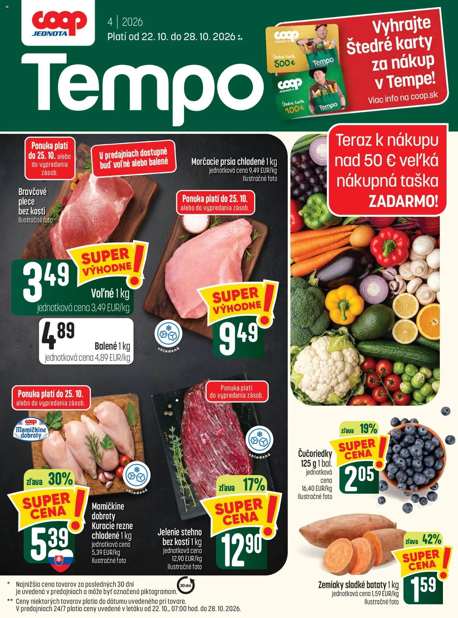 Nové COOP Jednota akcie – leták je platný od 22.10.2026 | Strana: 1
