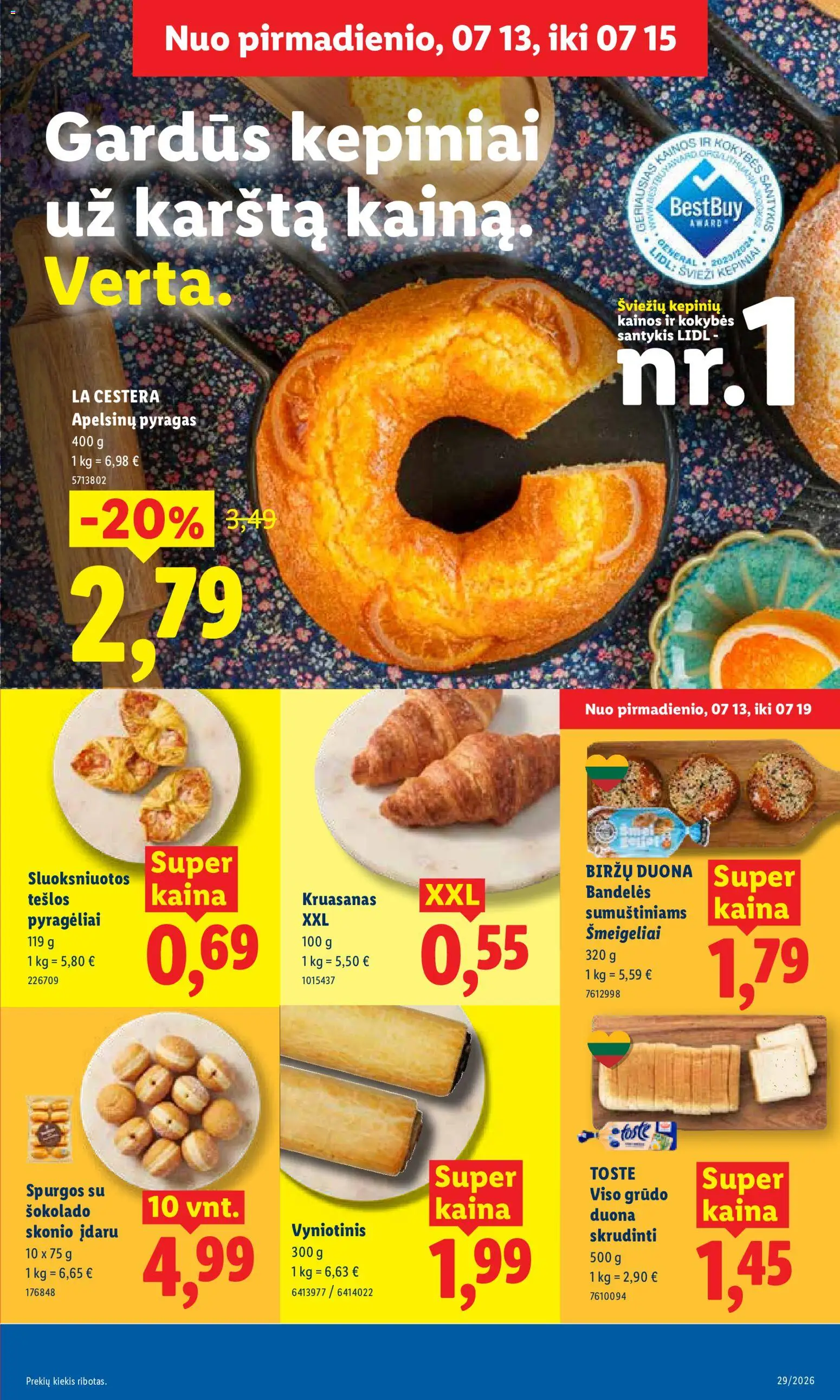 LIDL akcijos nuo 2026.07.13 | Puslapis: 9