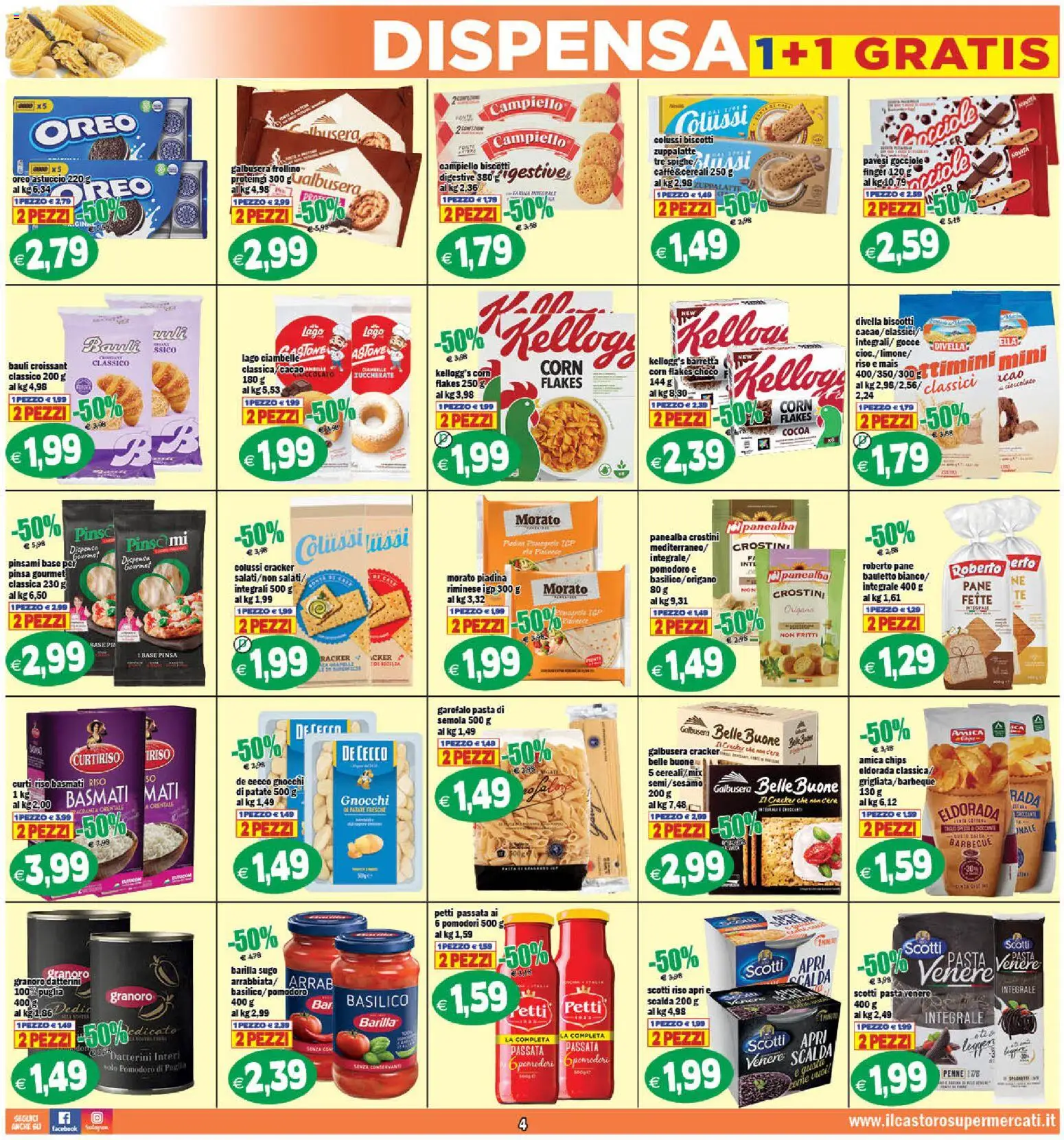 Volantino Il Castoro del 29.04.2026 | Pagina: 4 | Prodotti: Ciambelle, Patate, Mais, Astuccio