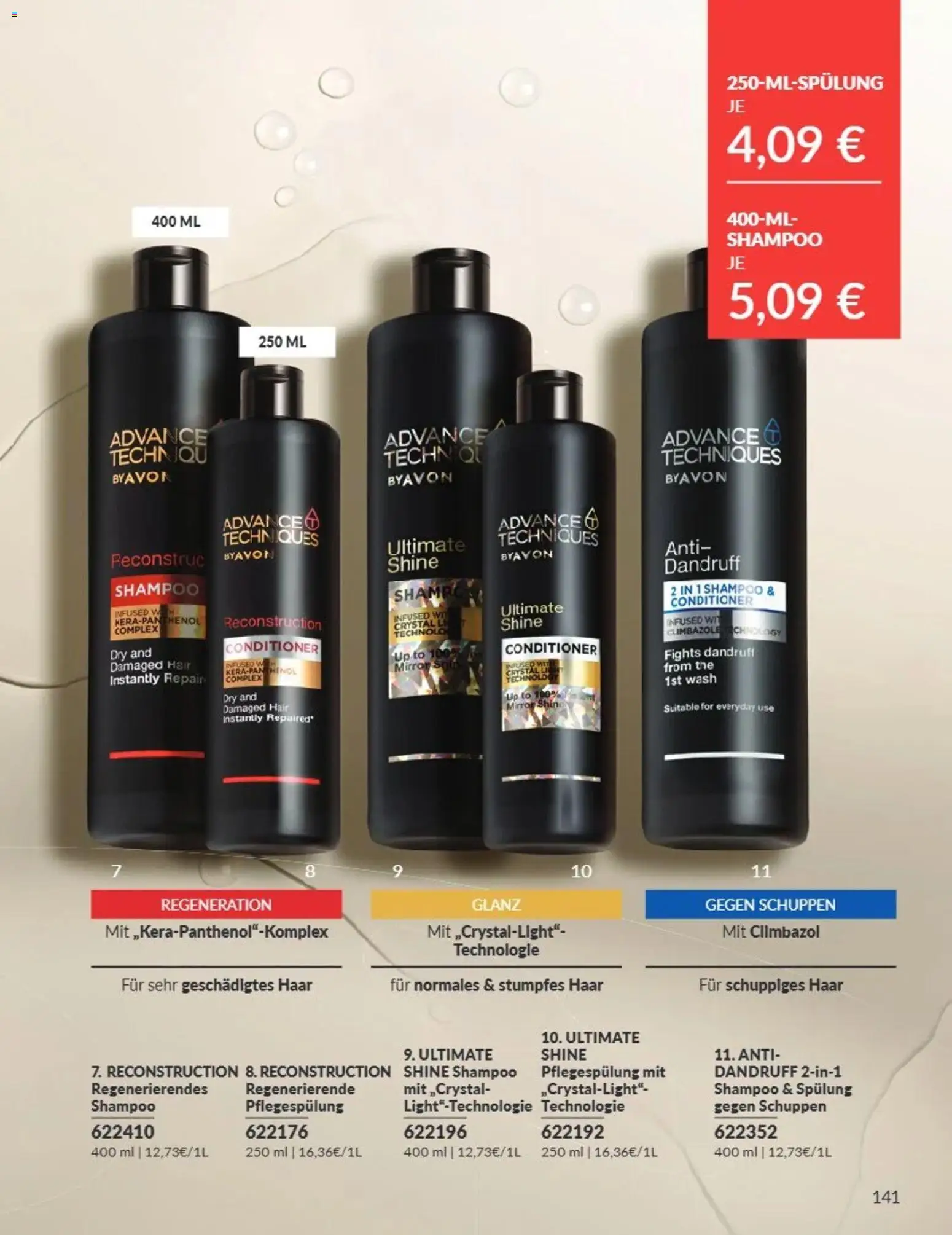 AVON Katalog August 2026 – gültig ab 08.08.2026 | Seite: 141 | Produkte: Shampoo, Spülung