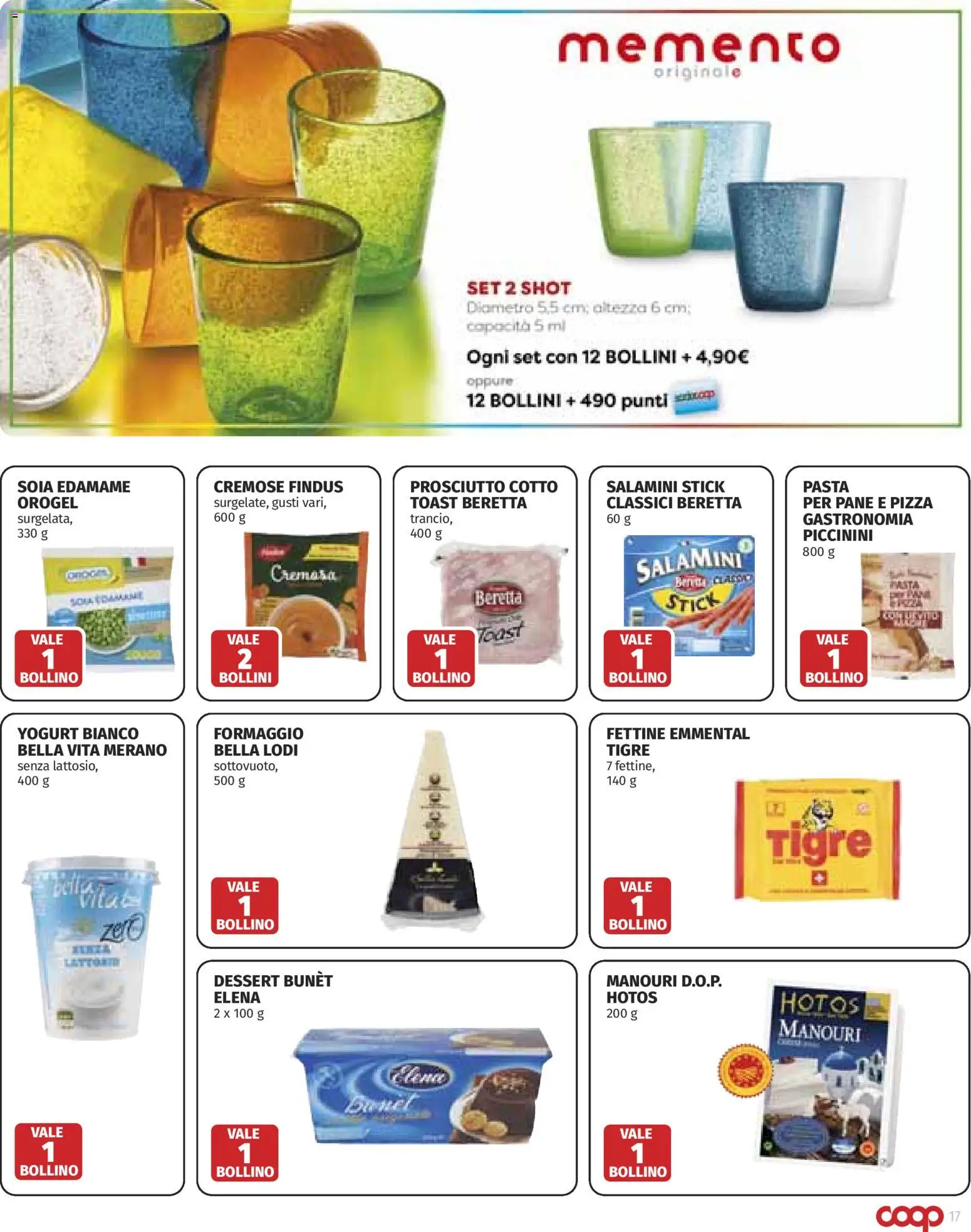 Volantino COOP del 28.05.2026 | Pagina: 17 | Prodotti: Prosciutto Cotto, Yogurt, Formaggio, Pasta