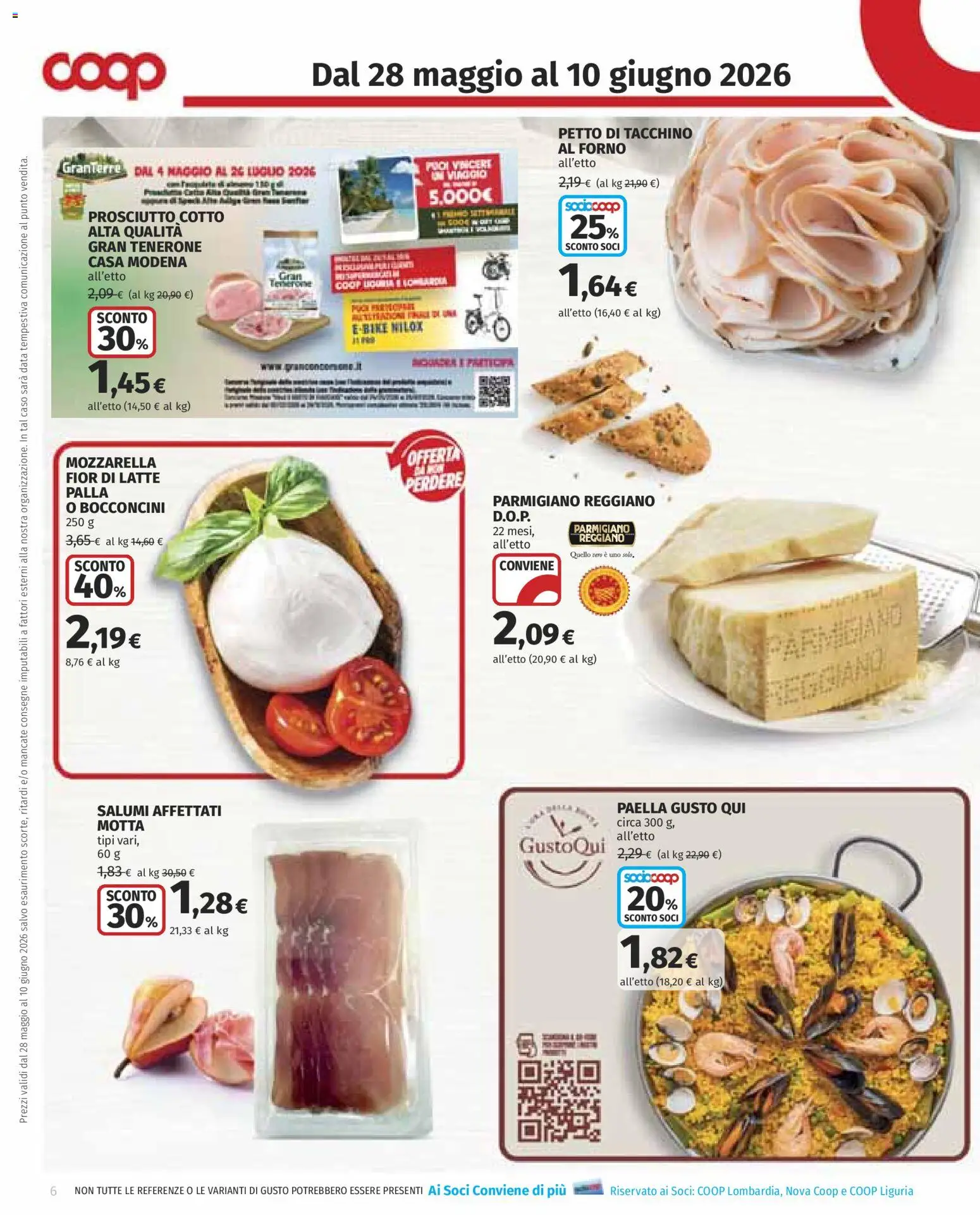 Volantino COOP del 28.05.2026 | Pagina: 6 | Prodotti: Data, Forno, Parmigiano reggiano, Parmigiano