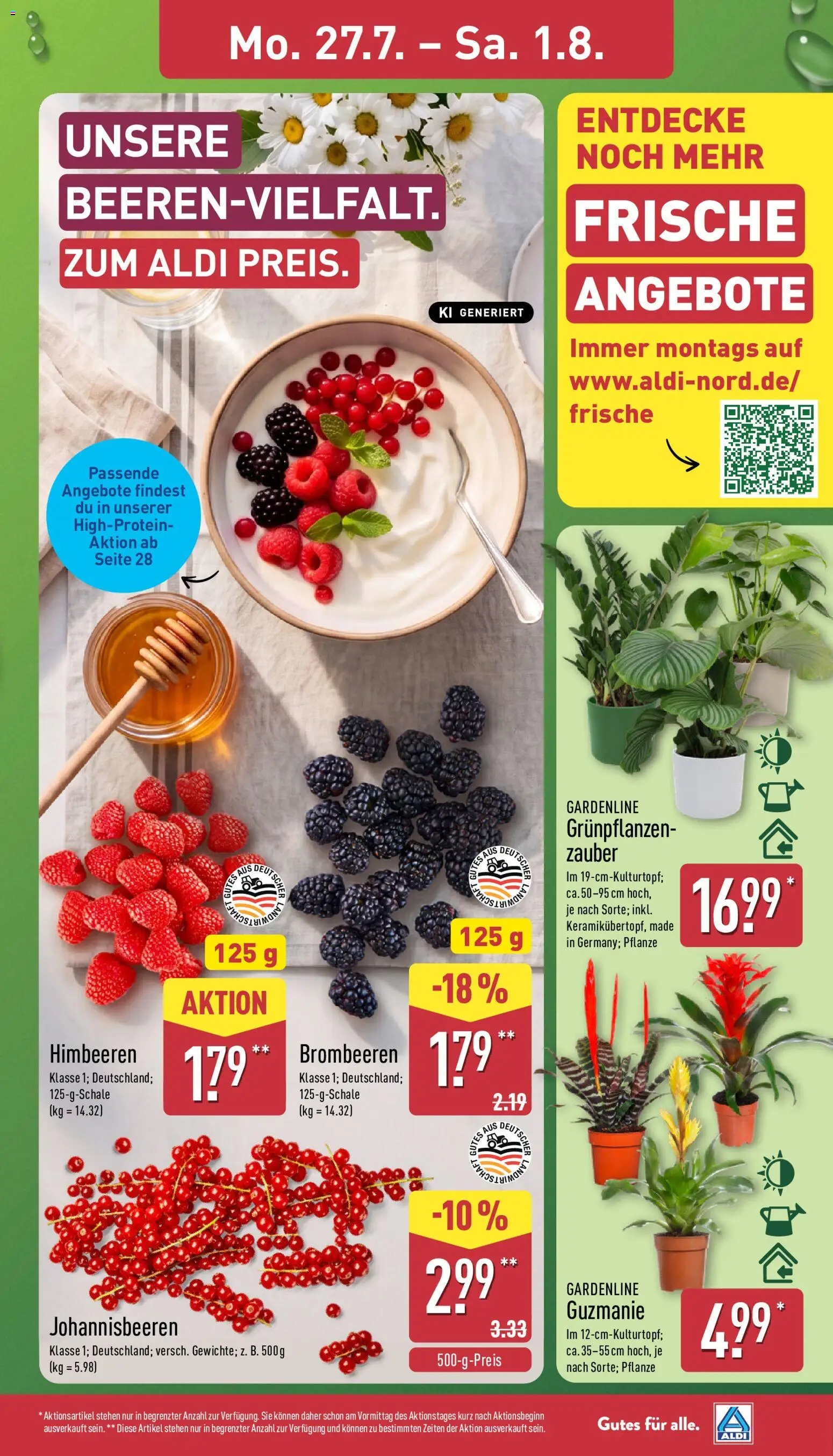 Aldi Prospekt – gültig ab 27.07.2026 | Seite: 3 | Produkte: Himbeeren
