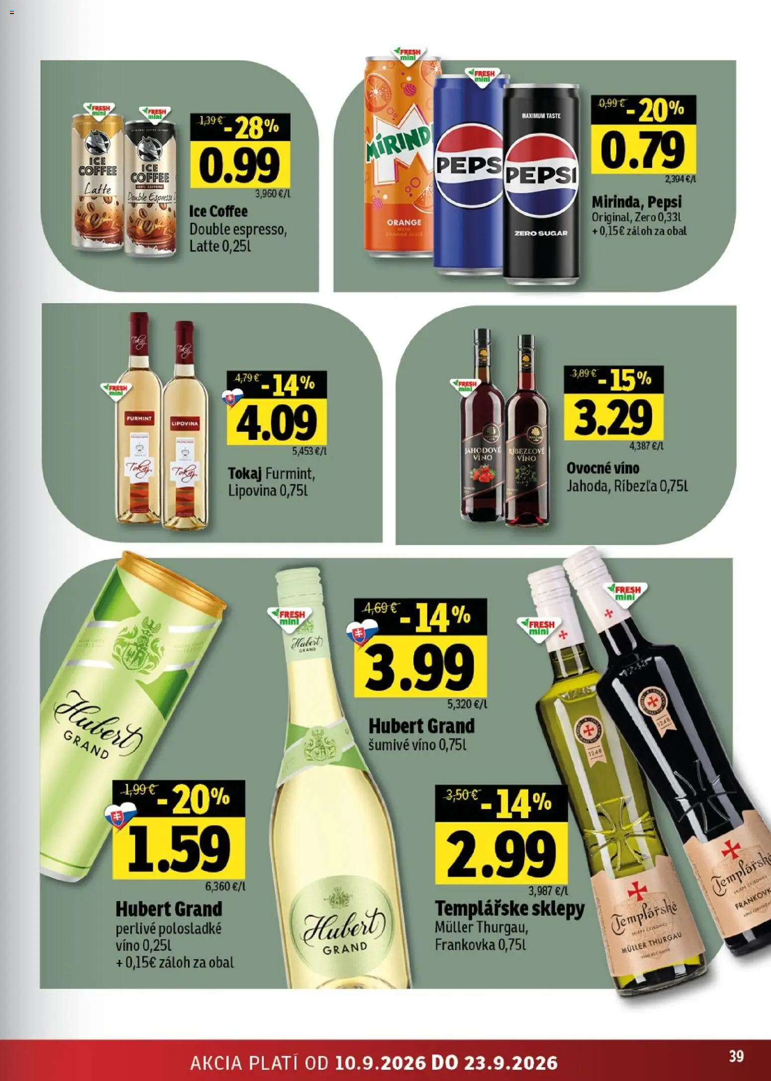 Nové Fresh akcie – leták je platný od 10.09.2026 | Strana: 39