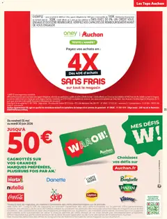 Auchan folder / publicité - Voorbeeld van een folder van Auchan, geldig van 28.04.2026 | Pagina: 21 | Producten: NOS, La, Bank, Mes