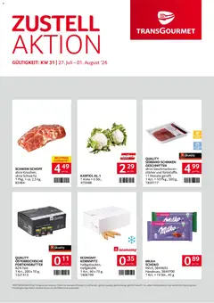 Transgourmet Zustellaktion ab 27.07.2026 gültig