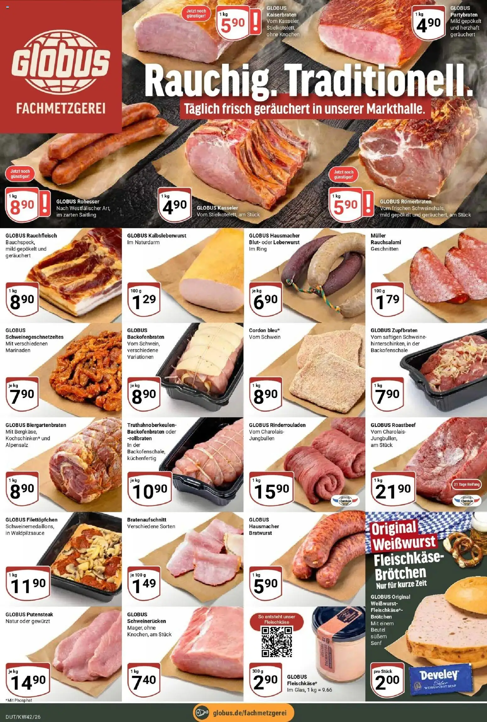Globus Prospekt Wetzlar-Dutenhofen (ab 12.10.2026) » Angebote online | Seite: 9 | Produkte: Rinderrouladen, Weißwurst, Roastbeef, Schweinerucken