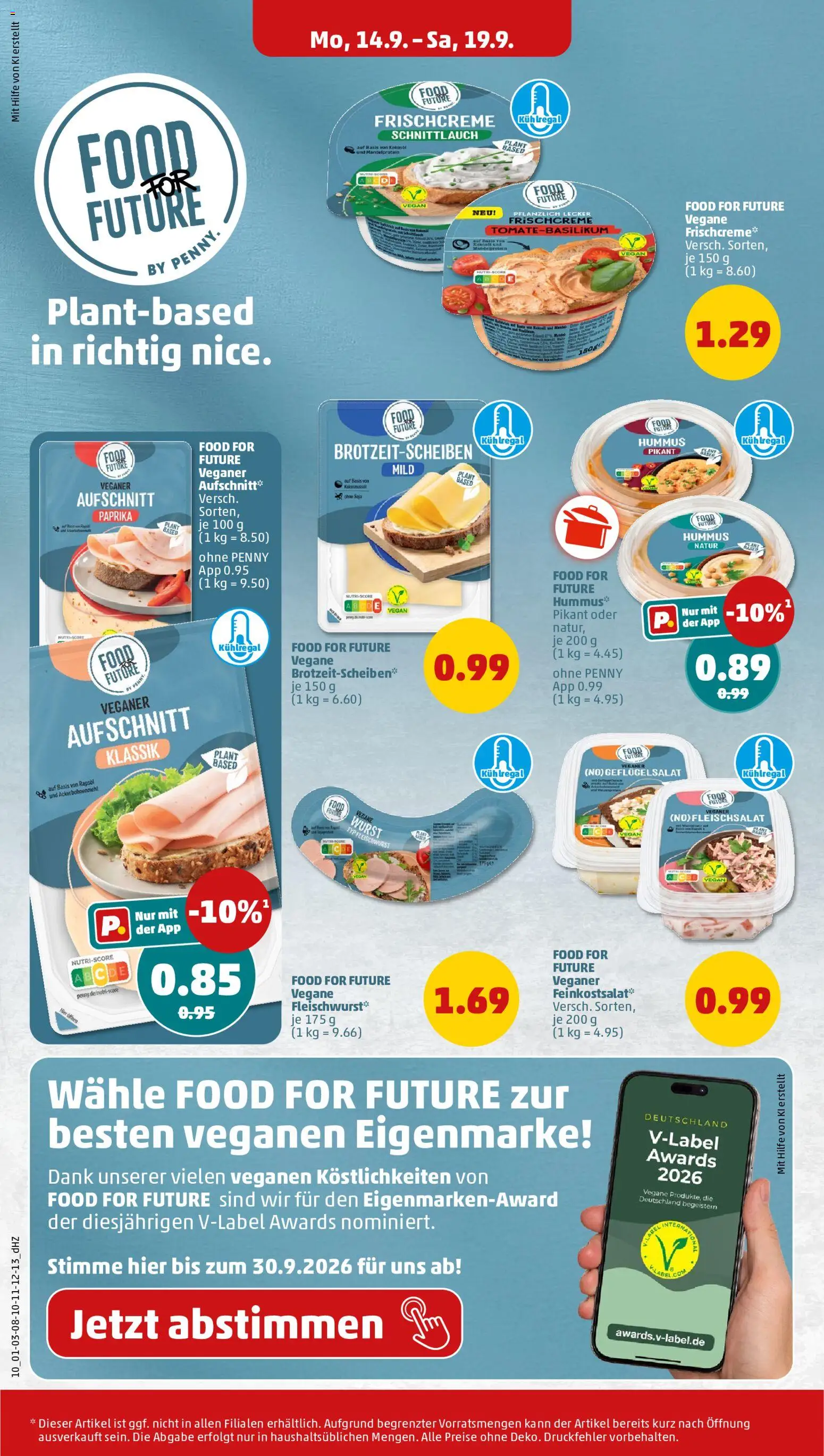 Penny Prospekt – gültig ab 14.09.2026 | Seite: 12 | Produkte: Rapsöl, Paprika, Wurst, Hummus