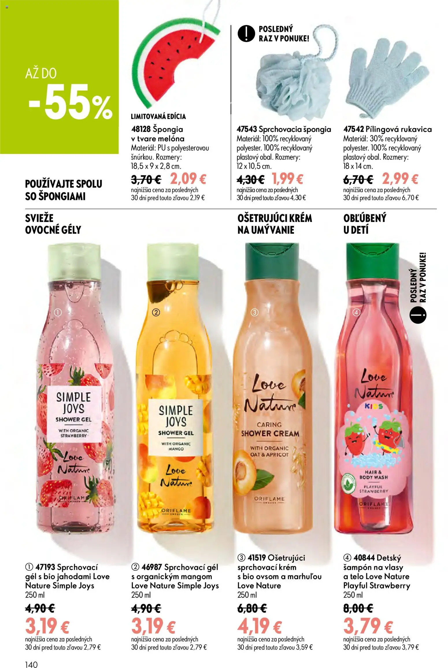 Nové Oriflame akcie – leták je platný od 29.07.2026 | Strana: 140 | Produkty: Šampón, Krém, Mango