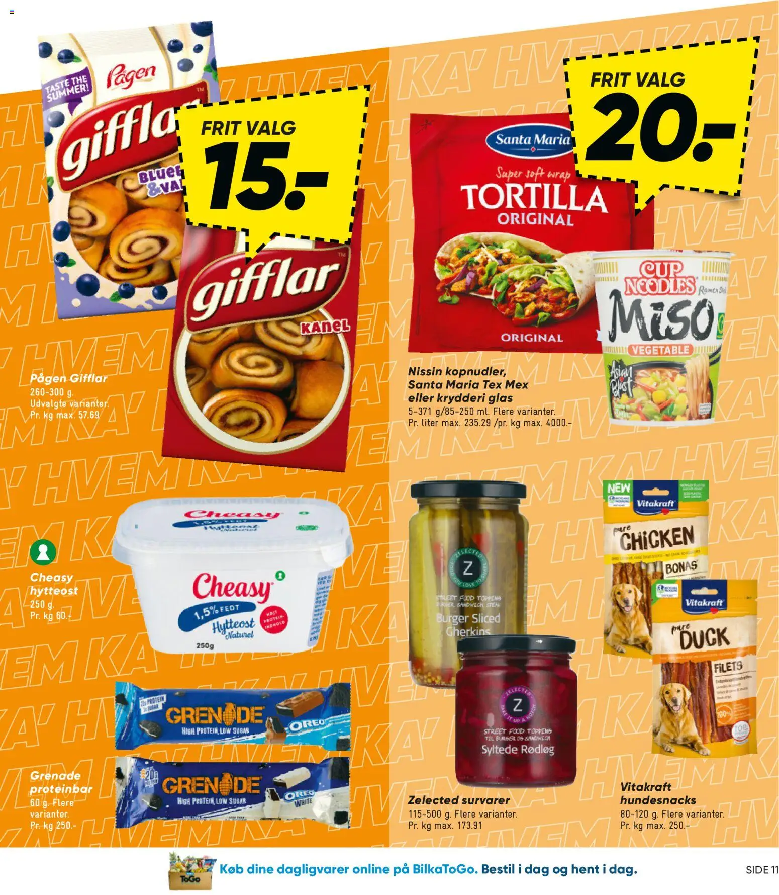 Bilka tilbudsavis – gyldig fra 12.06.2026 | Side: 11 | Produkter: Kanel, Rødløg, Hytteost, Oreo