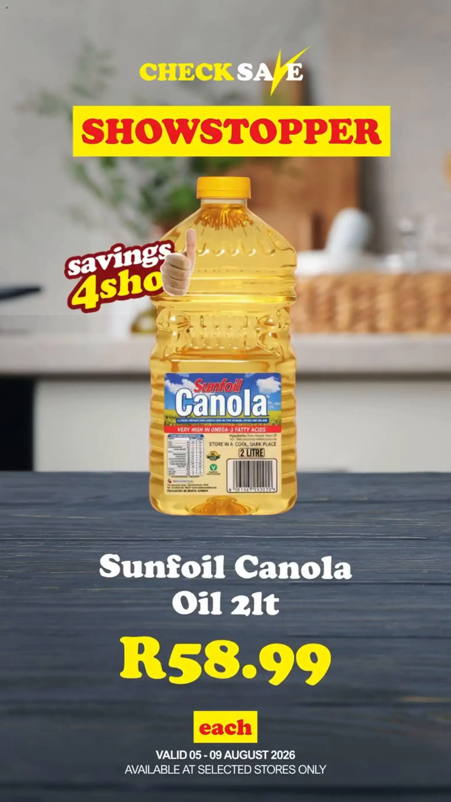 New Check Save catalogue – valid from 05/08/2026 | Page: 2 | Products: Oil